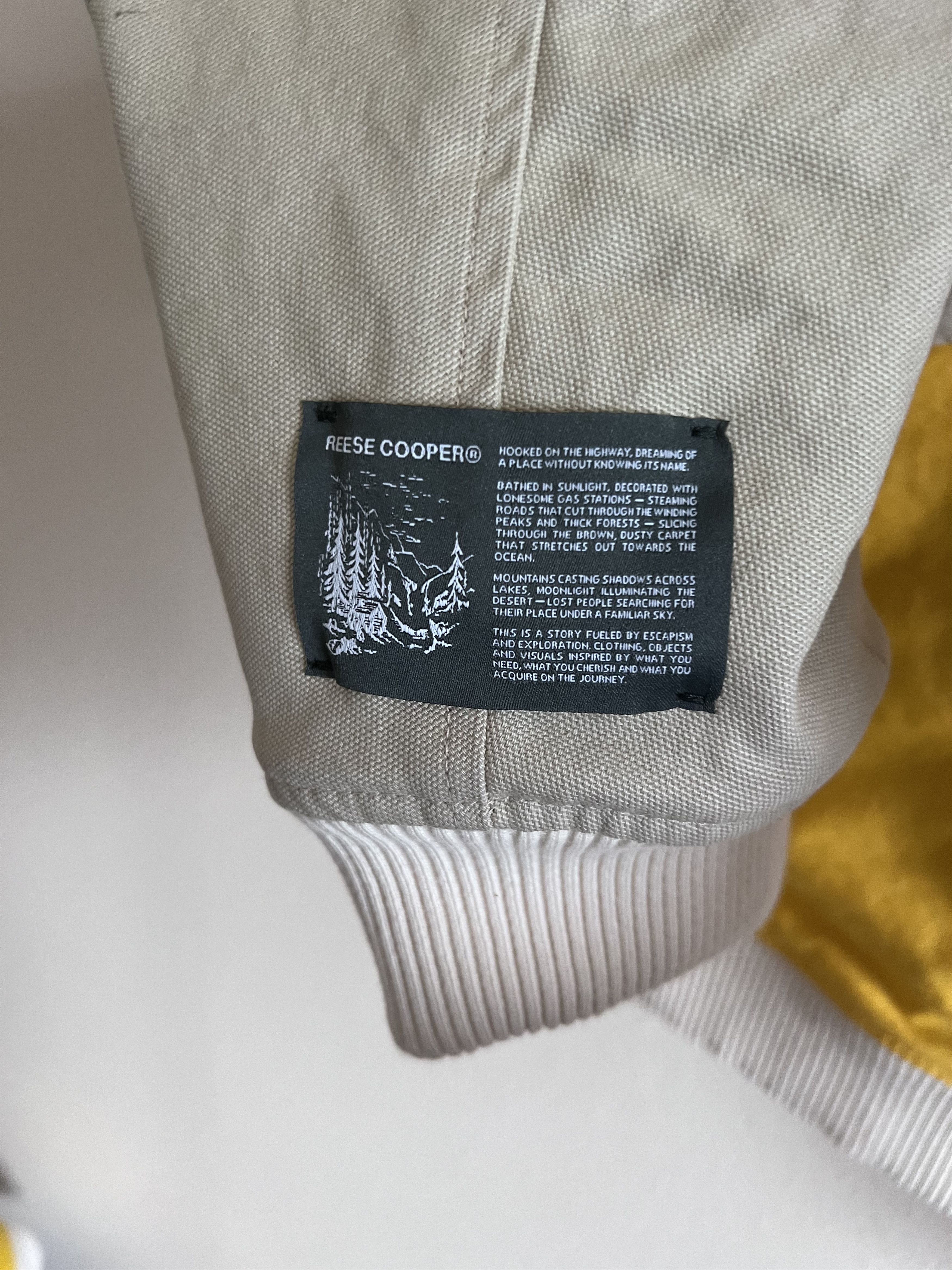 Reese Cooper Reese Cooper Duck Canvas Varsity Jacket Yellow Size US XXL / EU 58 / 5 - 4 Thumbnail