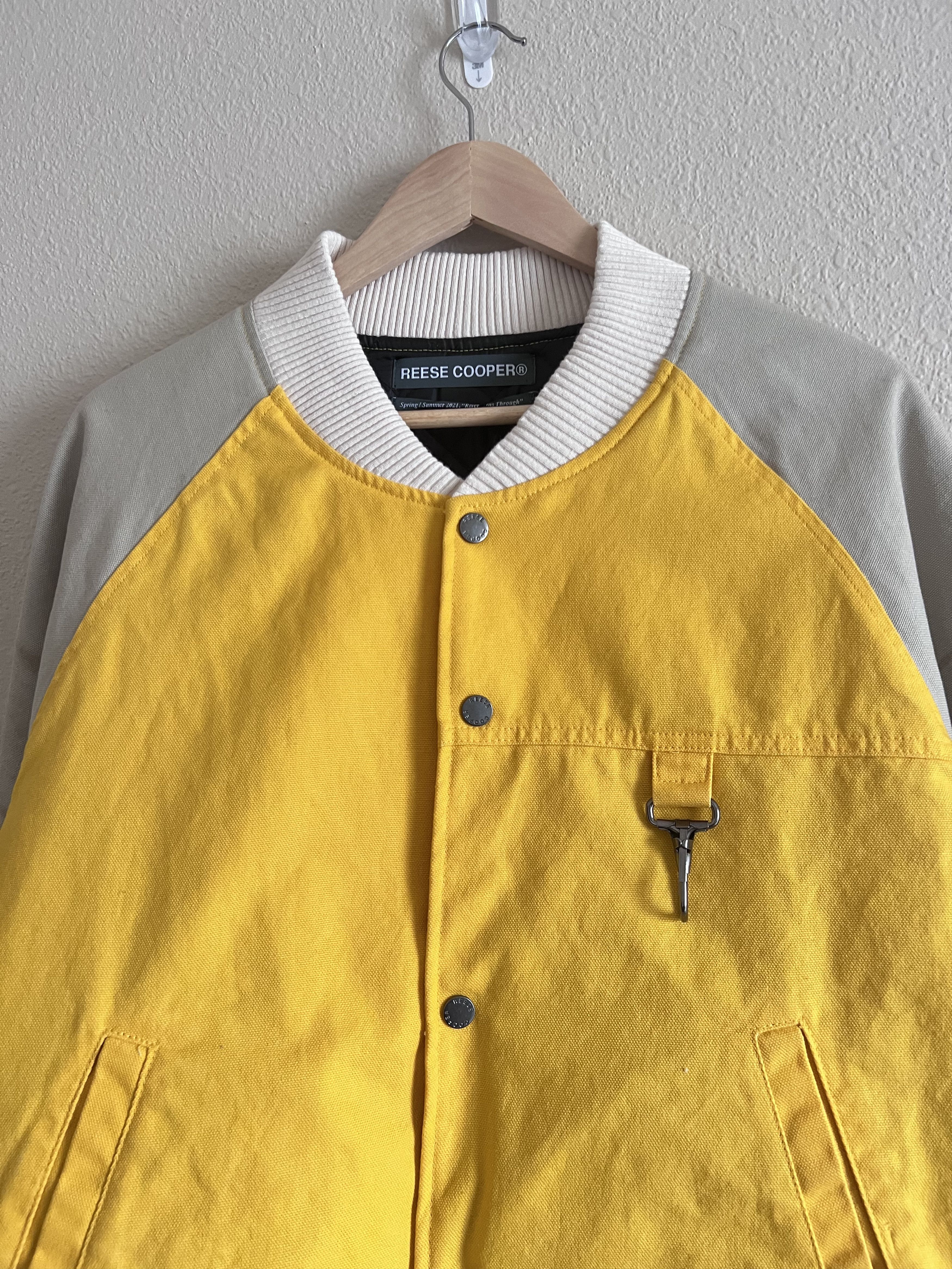 Reese Cooper Reese Cooper Duck Canvas Varsity Jacket Yellow Size US XXL / EU 58 / 5 - 2 Thumbnail