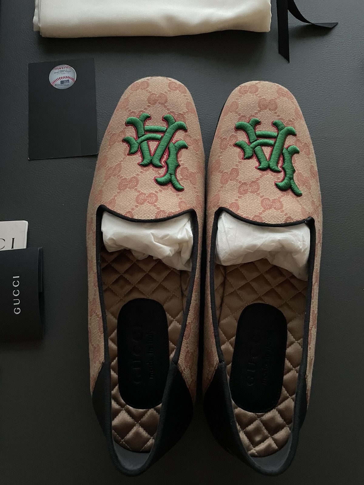 Gucci × MLB RareLimited Edition Gucci x LA Dodgers GG Logo Loafer Shoes Size US 9.5 / EU 42-43 - 4 Thumbnail