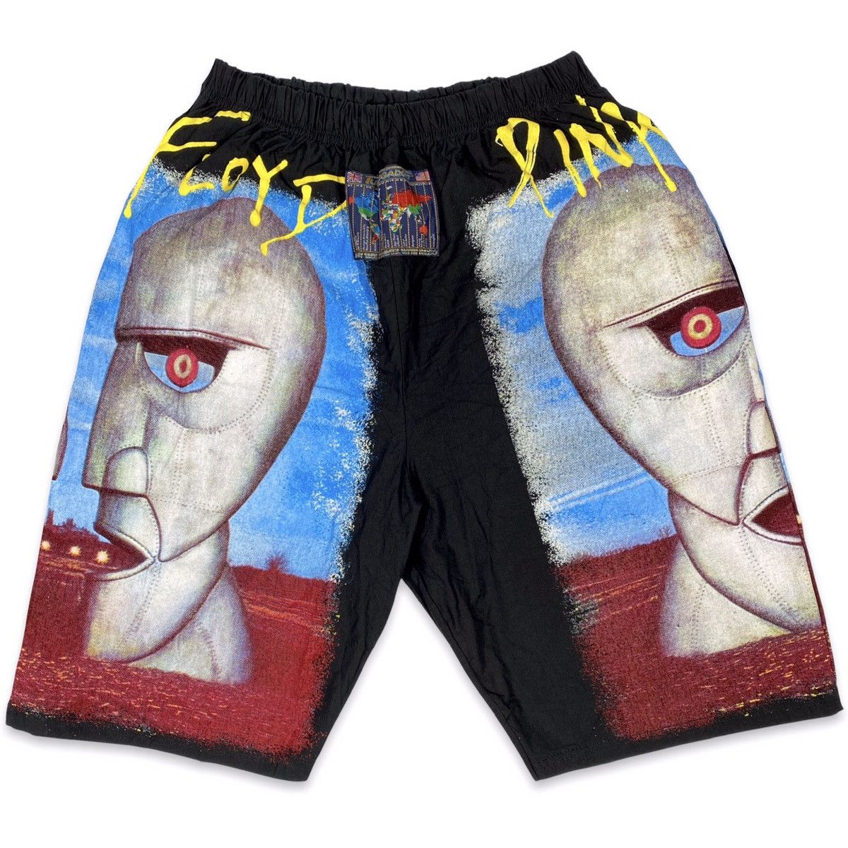 Band Tees Vintage 90s Pink Floyd The Division Bell Turbogadget Shorts Size US 30 / EU 46 - 1 Thumbnail
