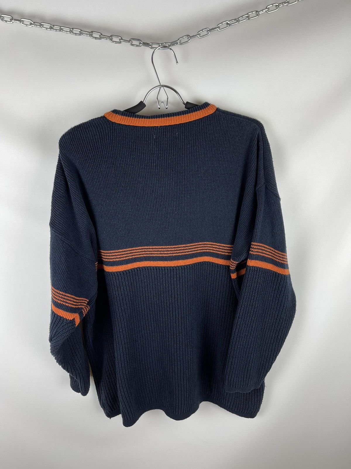 Vintage Yves saint Laurent vintage 80 90s navy striped orange sweat Size US M / EU 48-50 / 2 - 2 Thumbnail