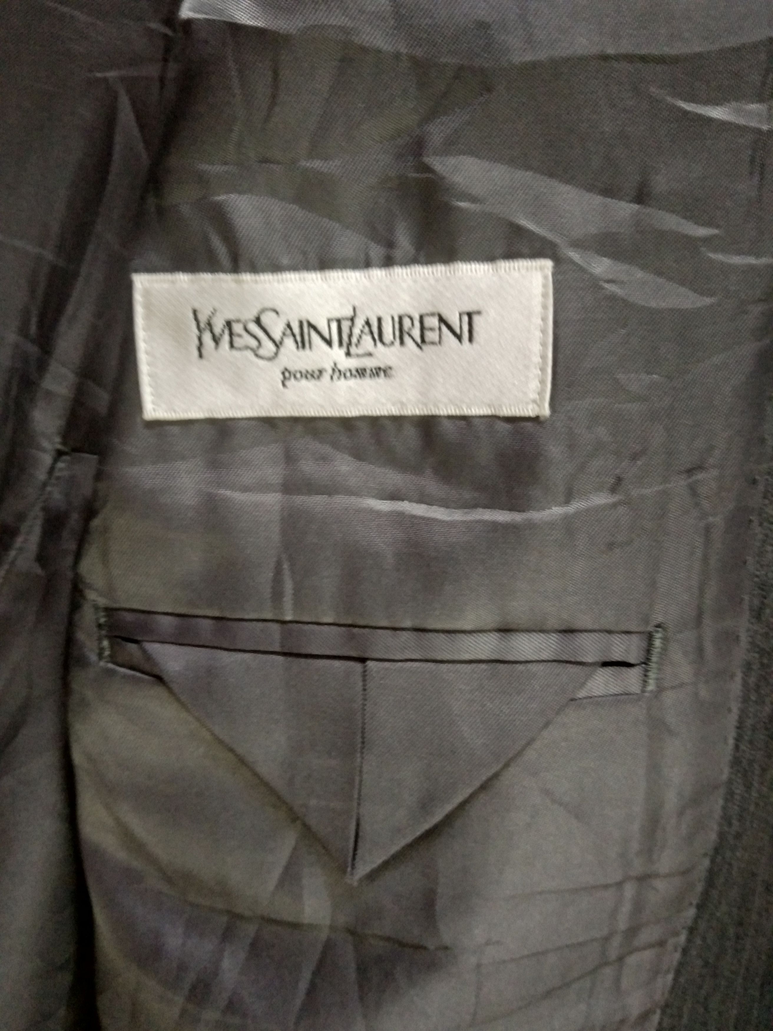 Yves Saint Laurent STEALS 🔥🔥 YSL POUR HOMME BLAZER Size 48S - 5 Thumbnail