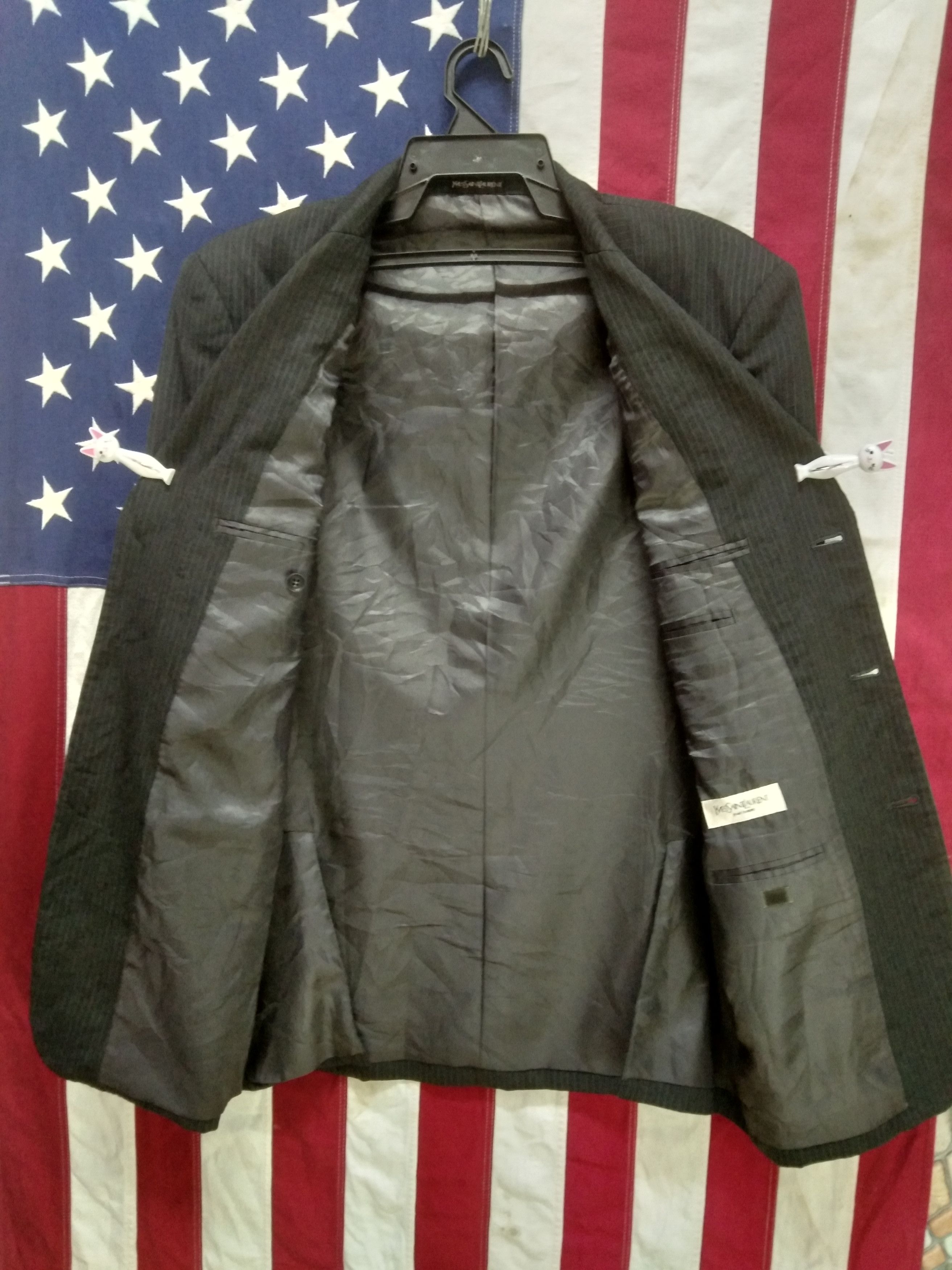 Yves Saint Laurent STEALS 🔥🔥 YSL POUR HOMME BLAZER Size 48S - 3 Thumbnail