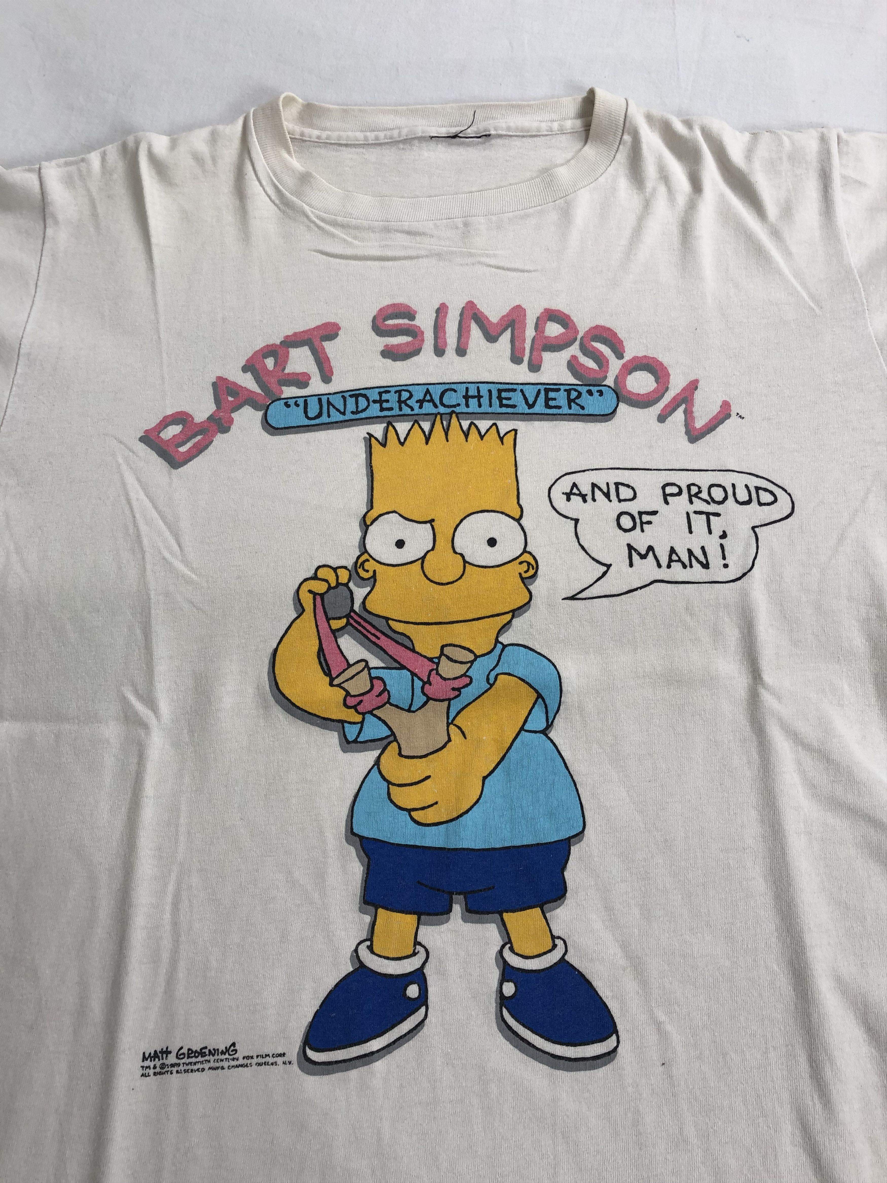 Cartoon Network Vintage 1990 Simpsons Bart (South Park King of the Hill) Size US L / EU 52-54 / 3 - 2 Thumbnail