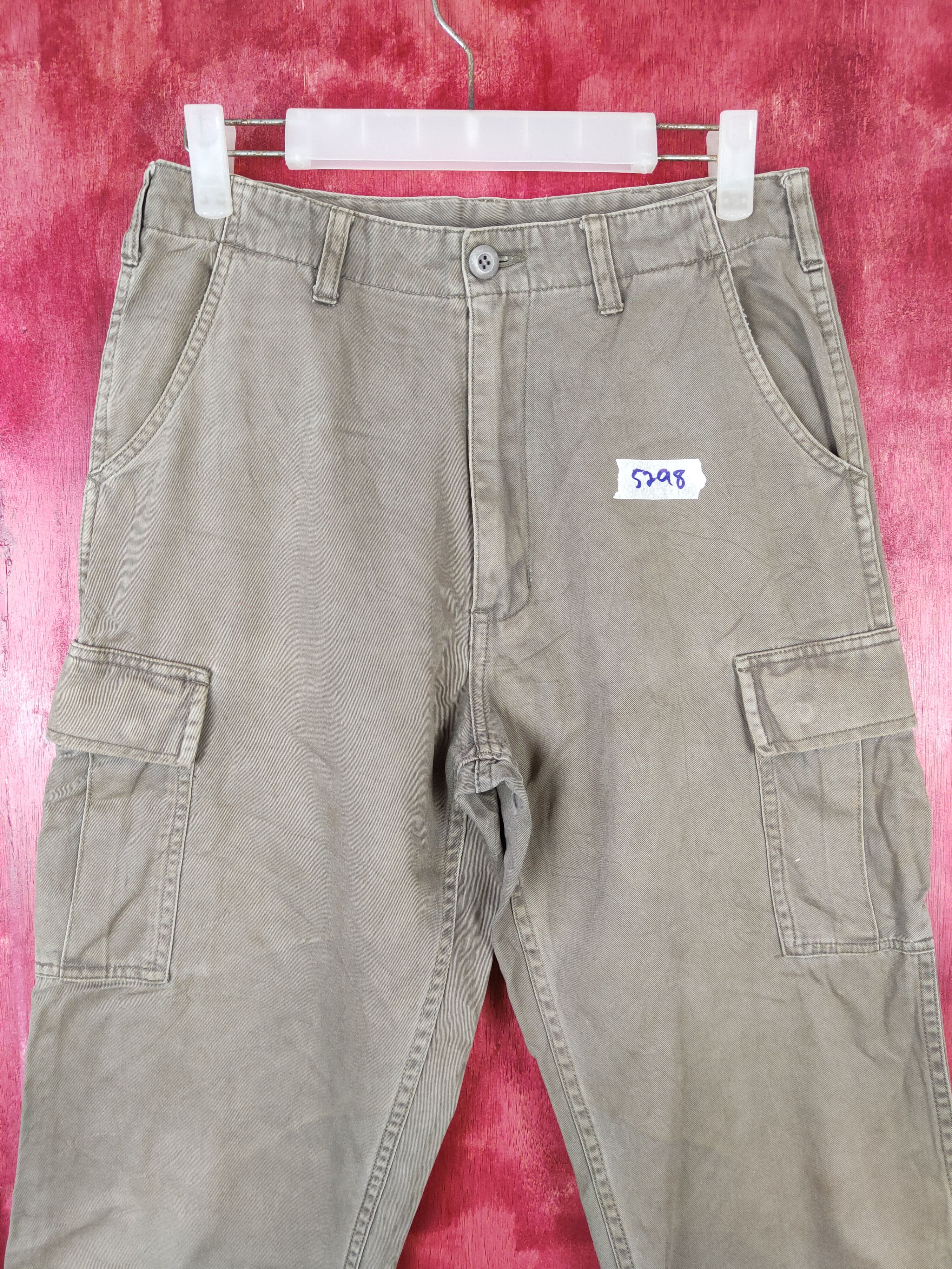 Japanese Brand × Vintage Scratch Crew Gray Multi Pocket Tactical Cargo Pants #5298 Size US 28 / EU 44 - 2 Thumbnail