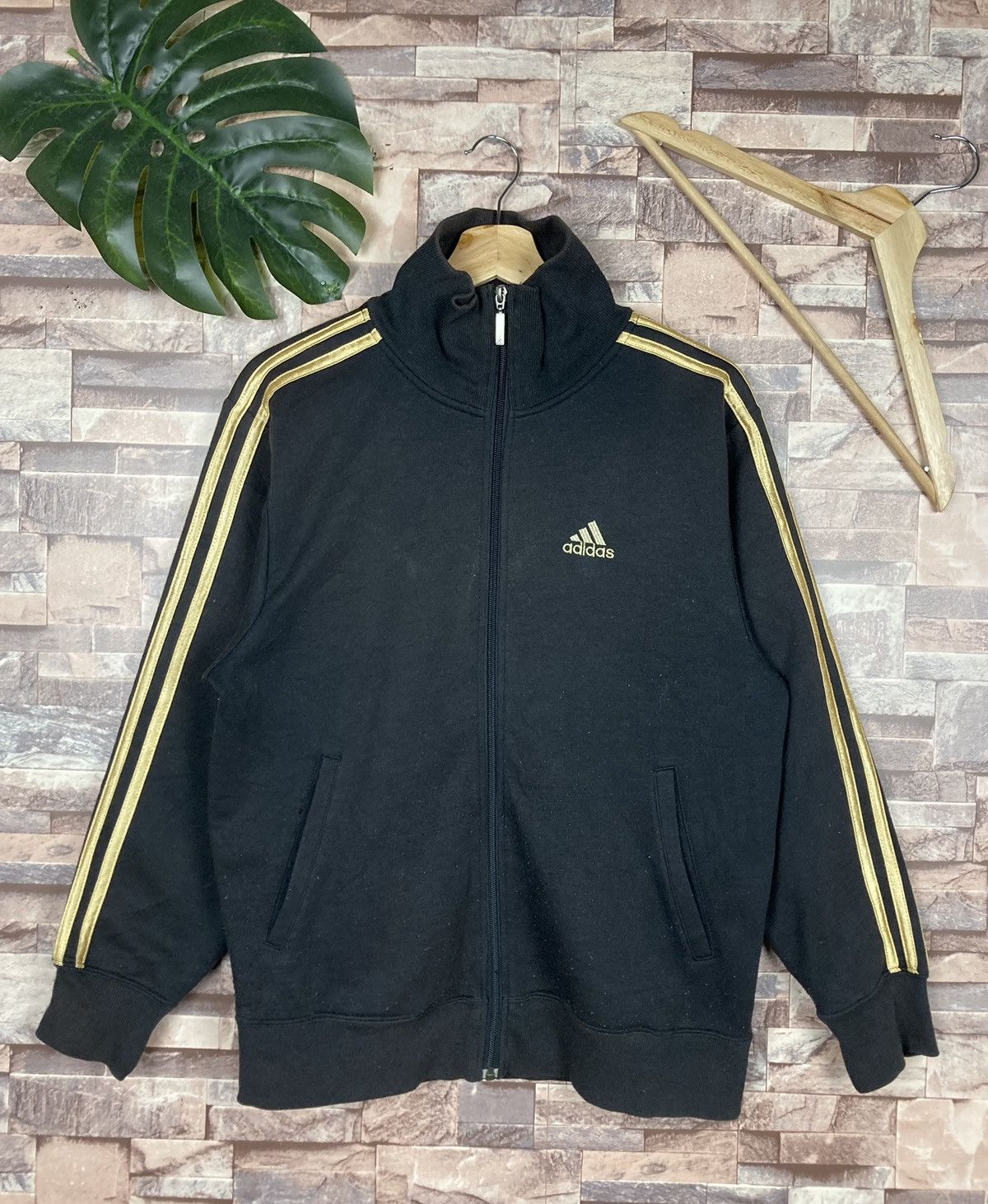 Adidas Adidas Stripe Zipper Up Sweater #40-2 Size US M / EU 48-50 / 2 - 1 Thumbnail