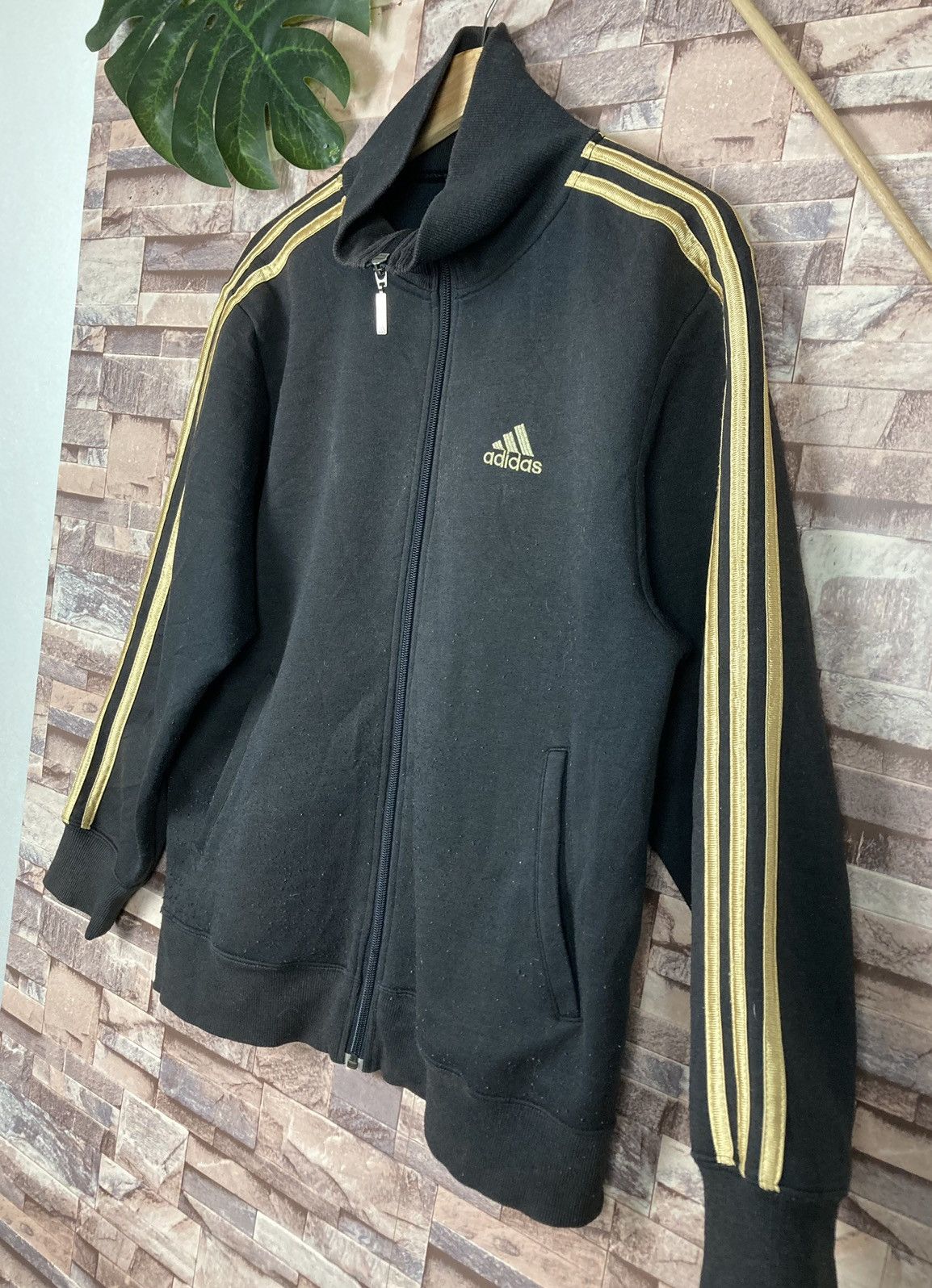 Adidas Adidas Stripe Zipper Up Sweater #40-2 Size US M / EU 48-50 / 2 - 3 Thumbnail