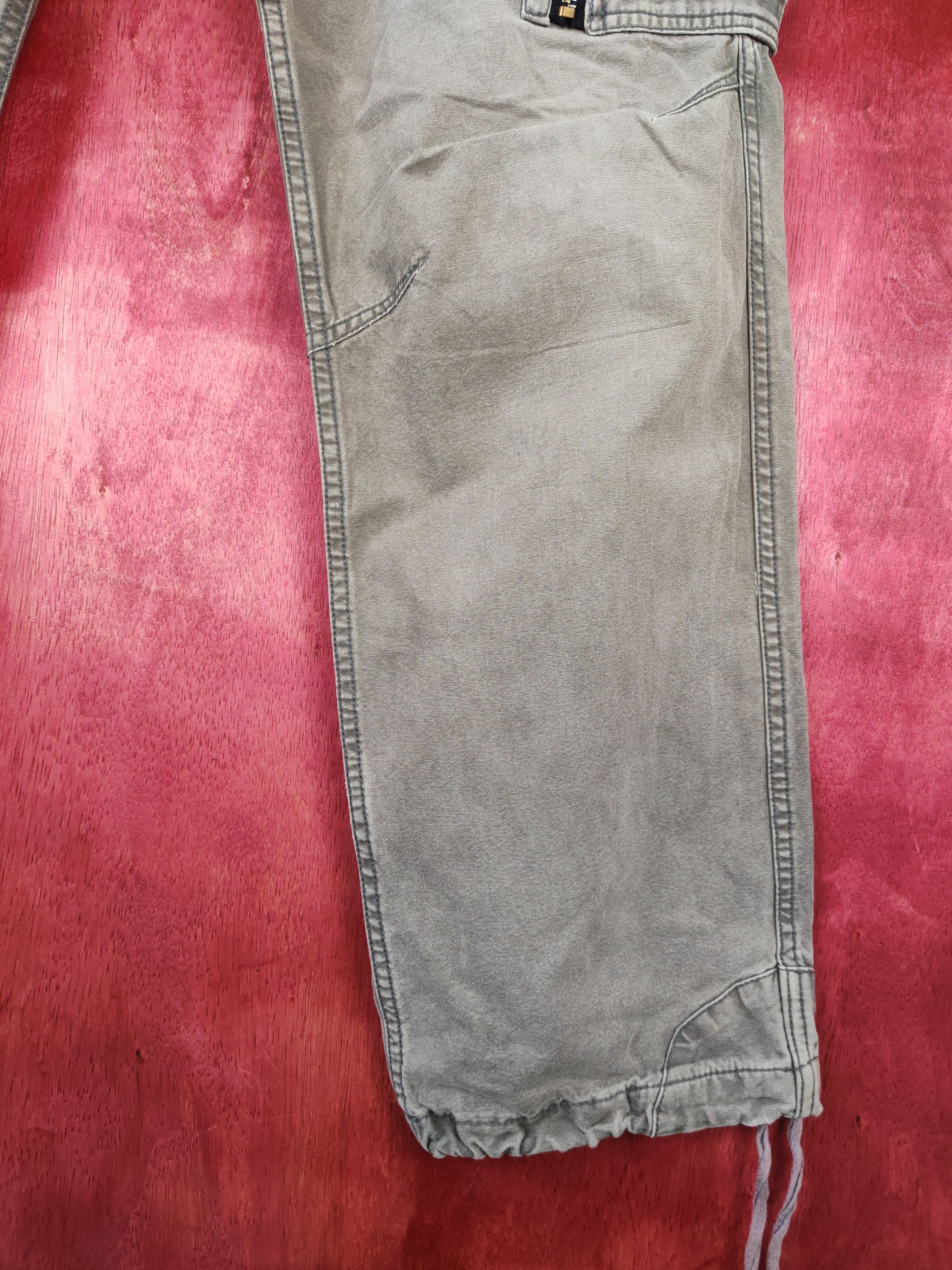 Japanese Brand Smooth Gray Multi Pocket Tactical Cargo Pants #5293 Size US 30 / EU 46 - 7 Thumbnail