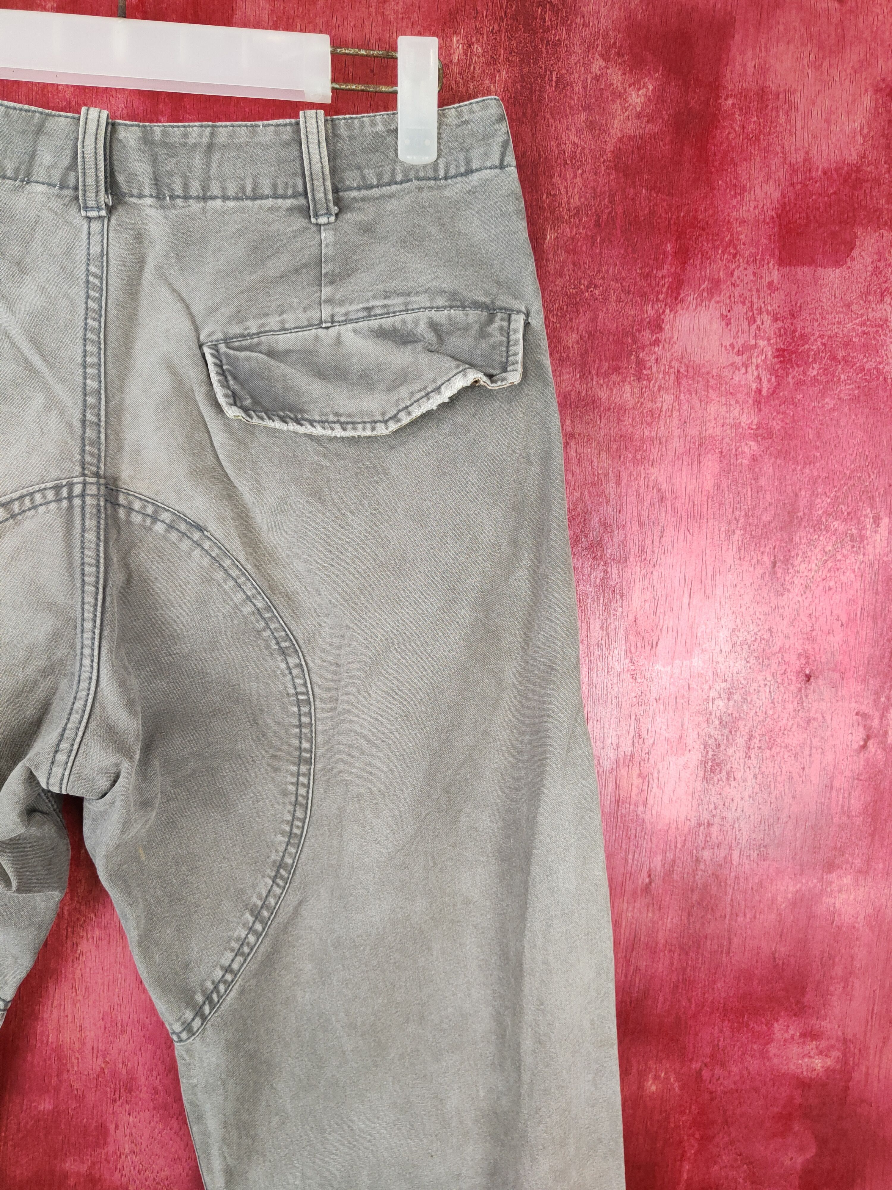Japanese Brand Smooth Gray Multi Pocket Tactical Cargo Pants #5293 Size US 30 / EU 46 - 11 Thumbnail