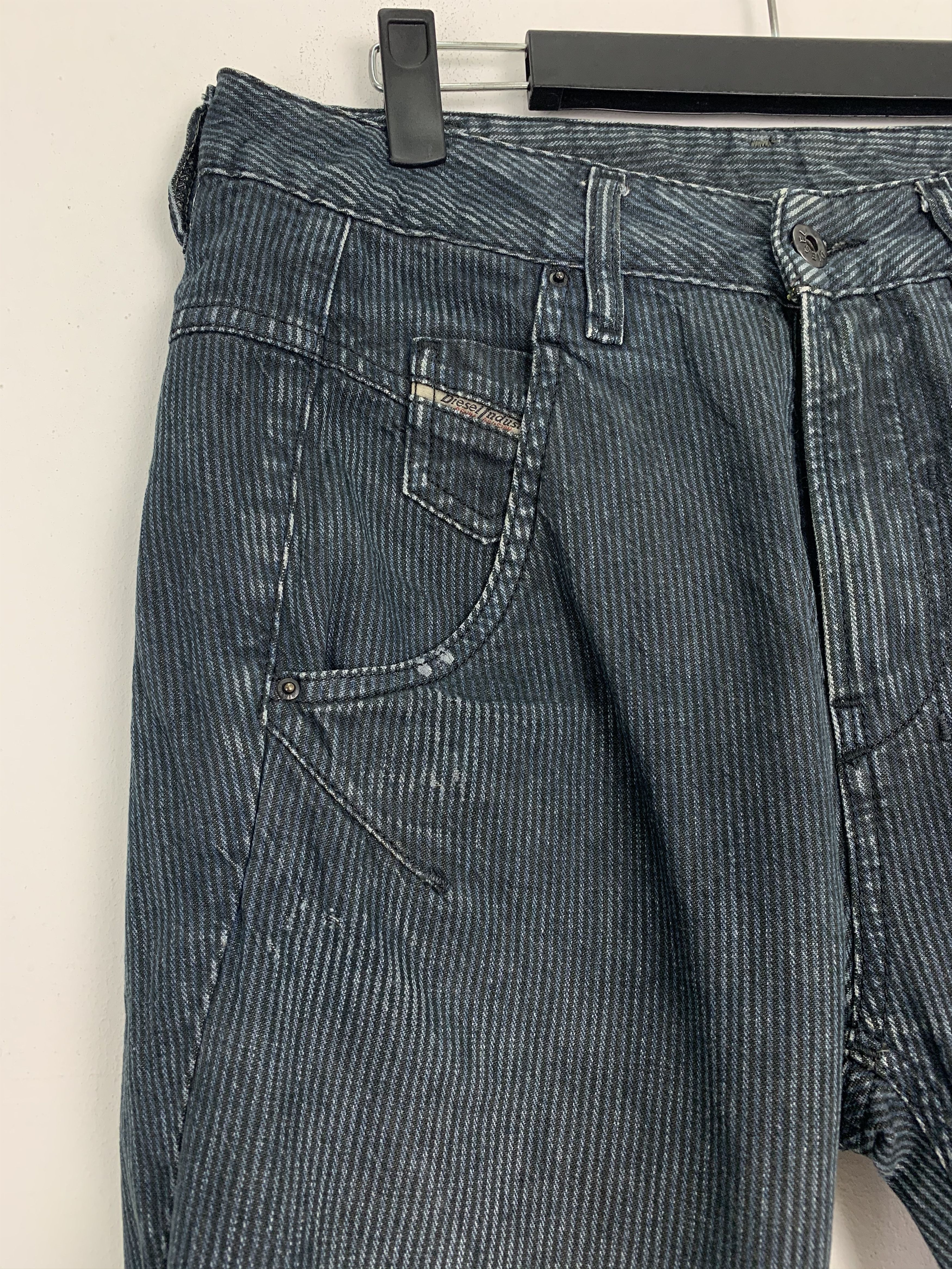Diesel Diesel Distressed Denim Streetwear Over The Stripes Size US 29 - 7 Thumbnail