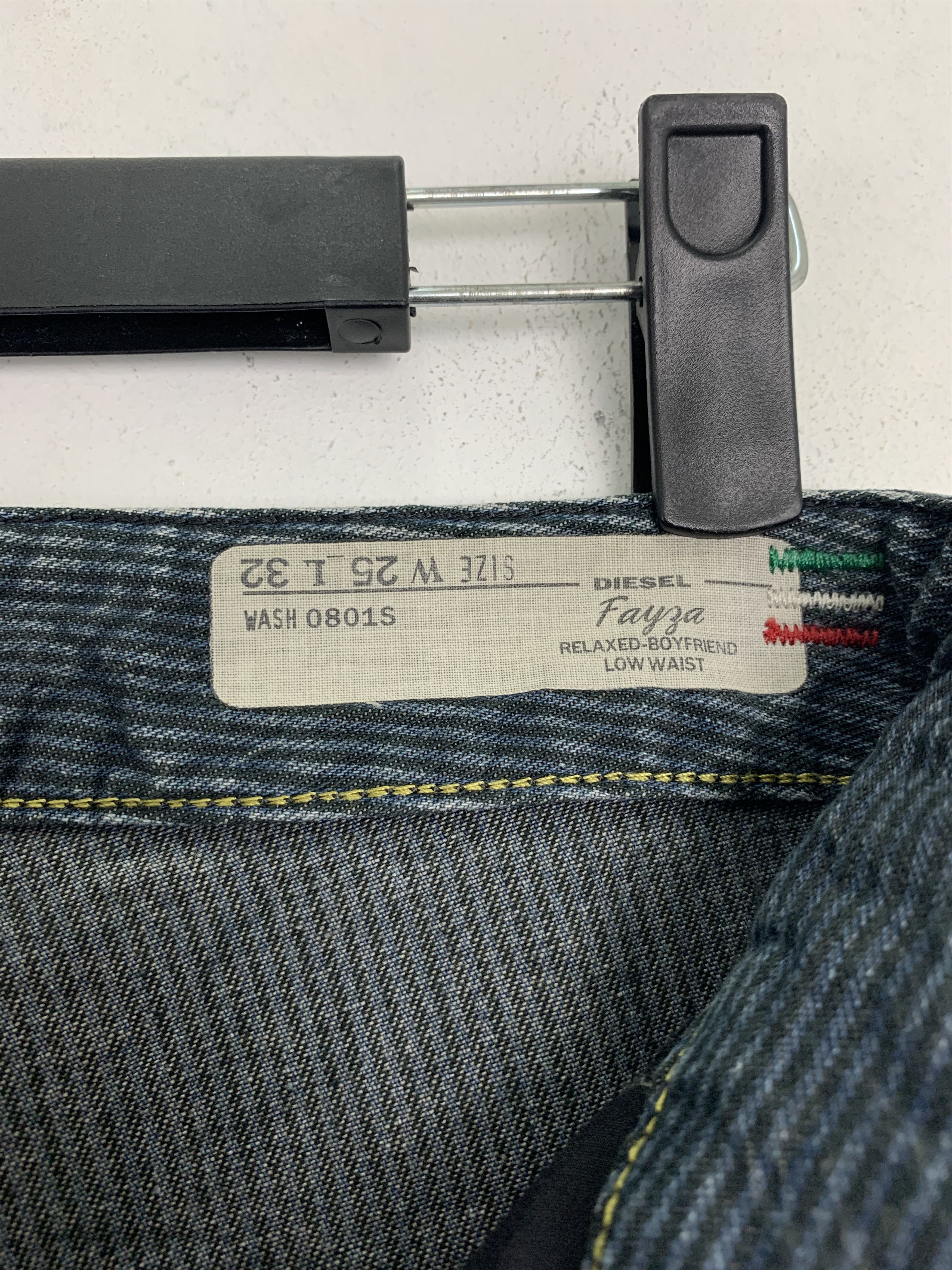 Diesel Diesel Distressed Denim Streetwear Over The Stripes Size US 29 - 14 Thumbnail