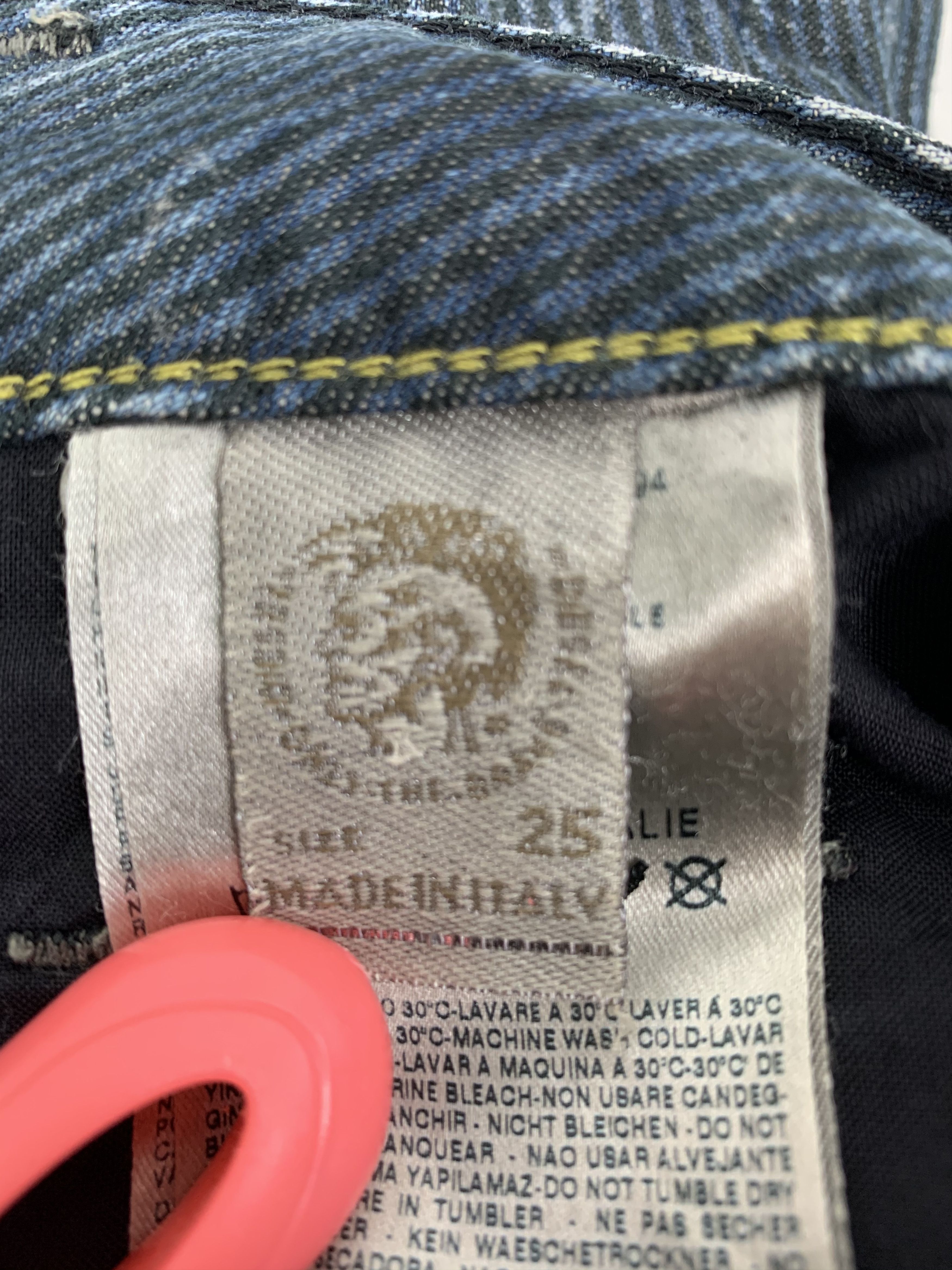 Diesel Diesel Distressed Denim Streetwear Over The Stripes Size US 29 - 22 Thumbnail
