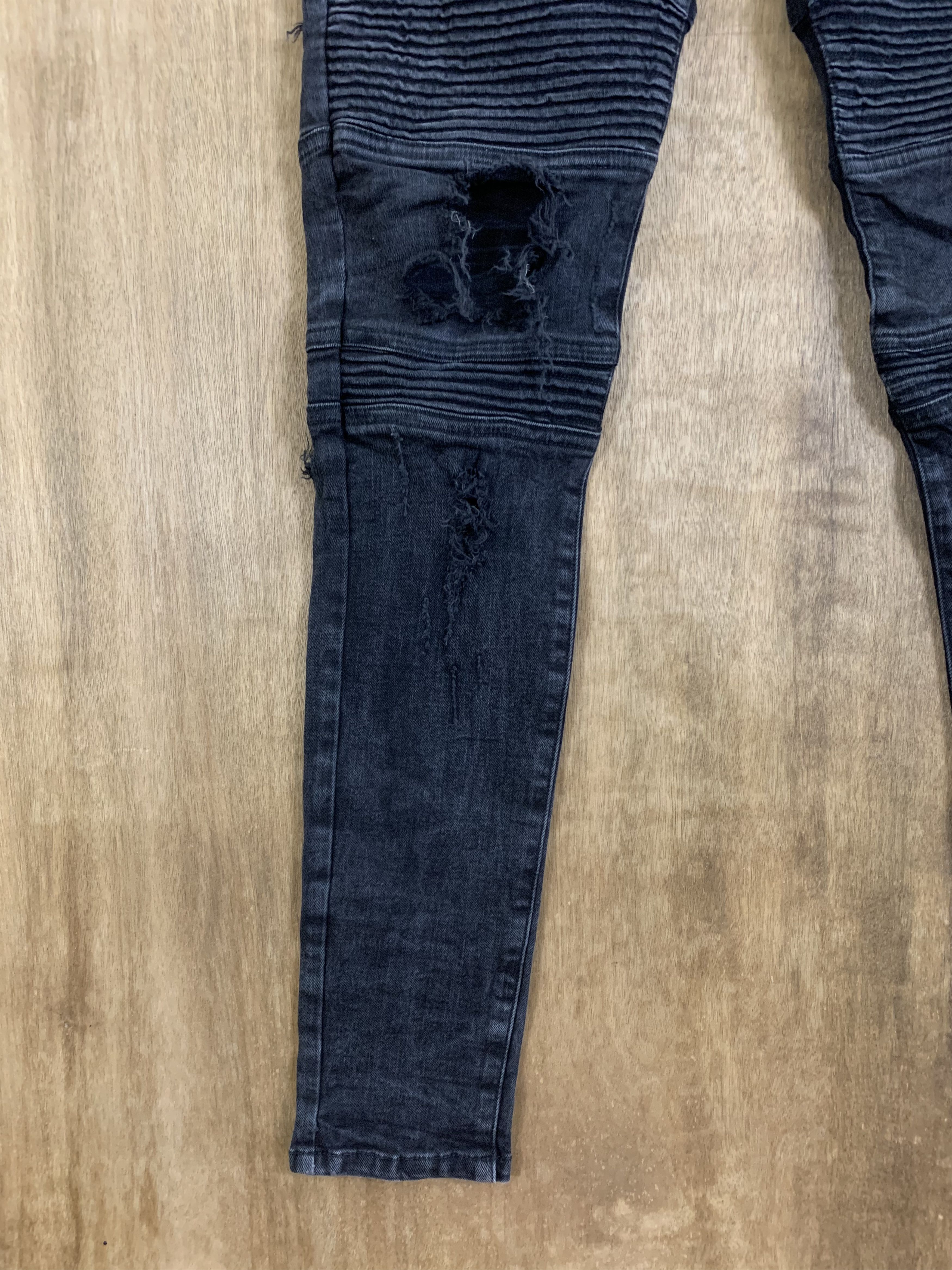 Represent Clo. Bikers Jeans Destroy Distressed Jet Black Multipocket Size US 32 / EU 48 - 7 Thumbnail