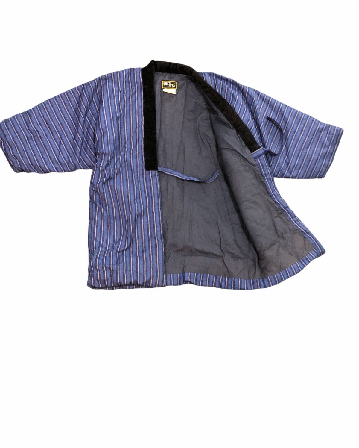 Japanese Brand Kimono Hanten Blue Color Japanese Traditional Cardigan Size US M / EU 48-50 / 2 - 2 Thumbnail