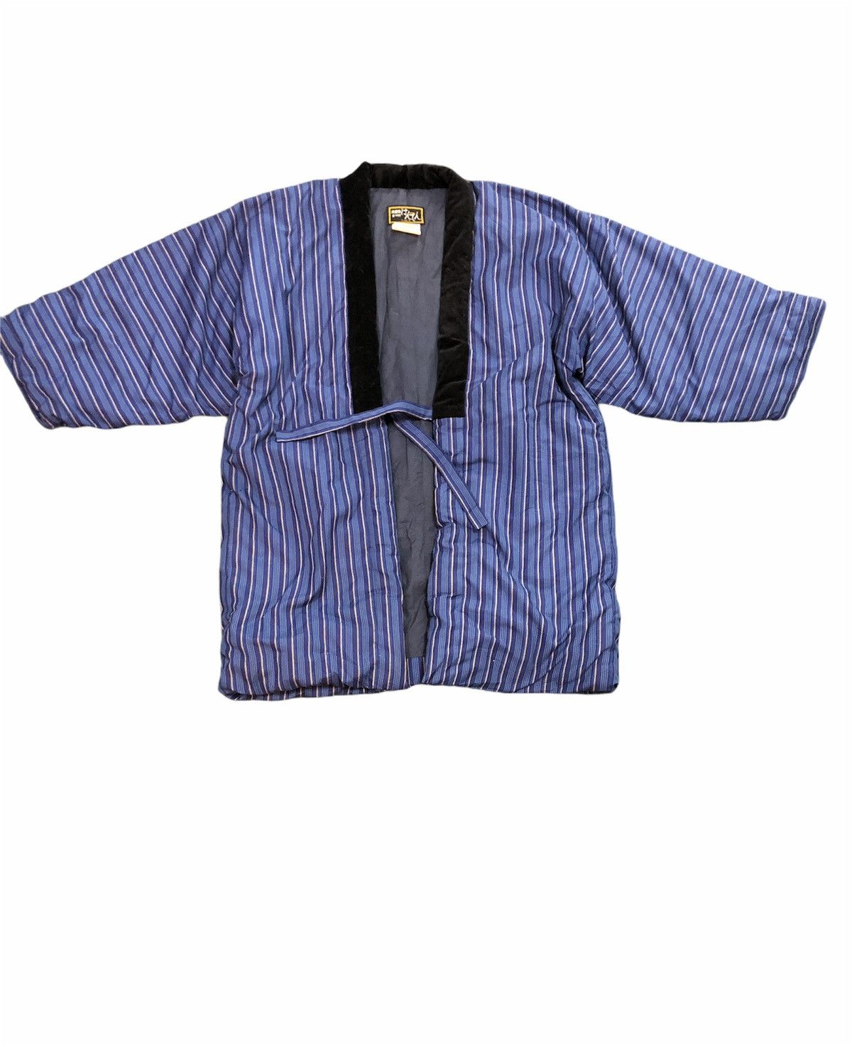 Japanese Brand Kimono Hanten Blue Color Japanese Traditional Cardigan Size US M / EU 48-50 / 2 - 1 Thumbnail