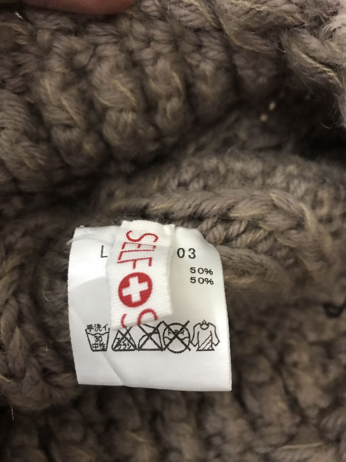 Japanese Brand × Vintage Vintage self service knit beanie nice design Size ONE SIZE - 4 Thumbnail