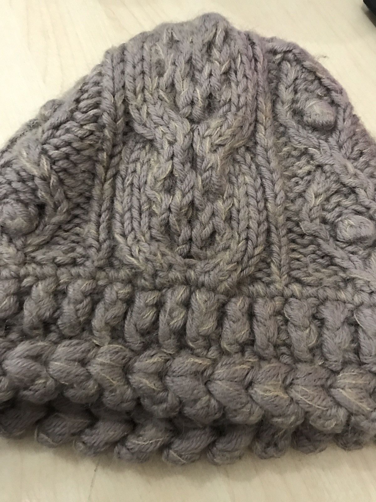 Japanese Brand × Vintage Vintage self service knit beanie nice design Size ONE SIZE - 3 Thumbnail