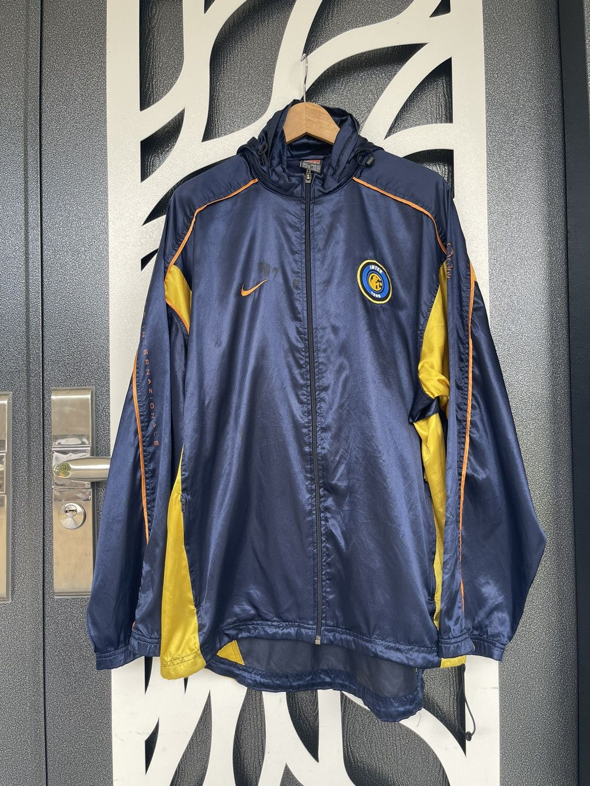 Vintage Nike Inter Milan Full Zip Hooded Long Jacket Men's outlets SZ XL