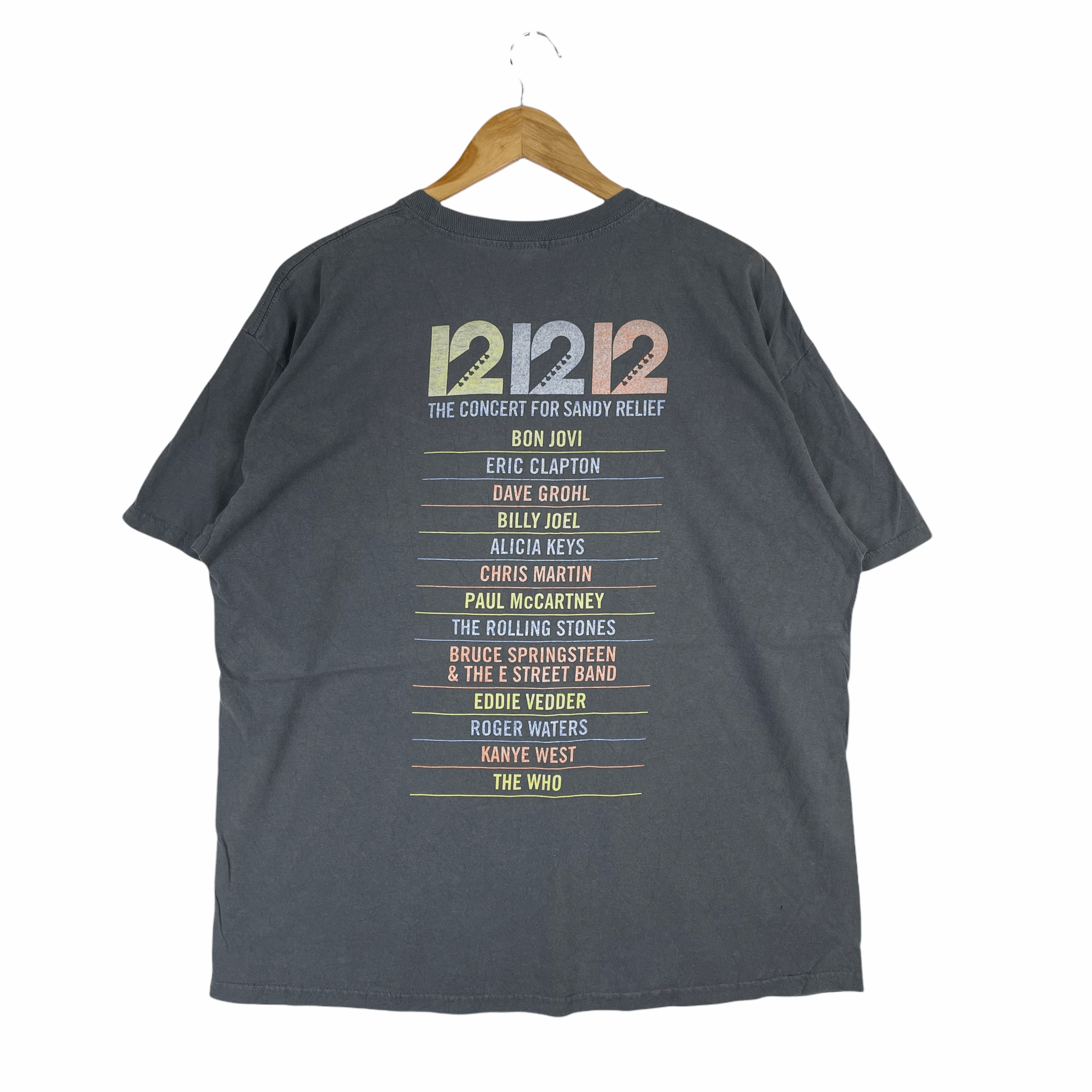 Band Tees CONCERT For SANDY RELIEF Kanye West Rolling Stone The Who Size US XL / EU 56 / 4 - 4 Thumbnail