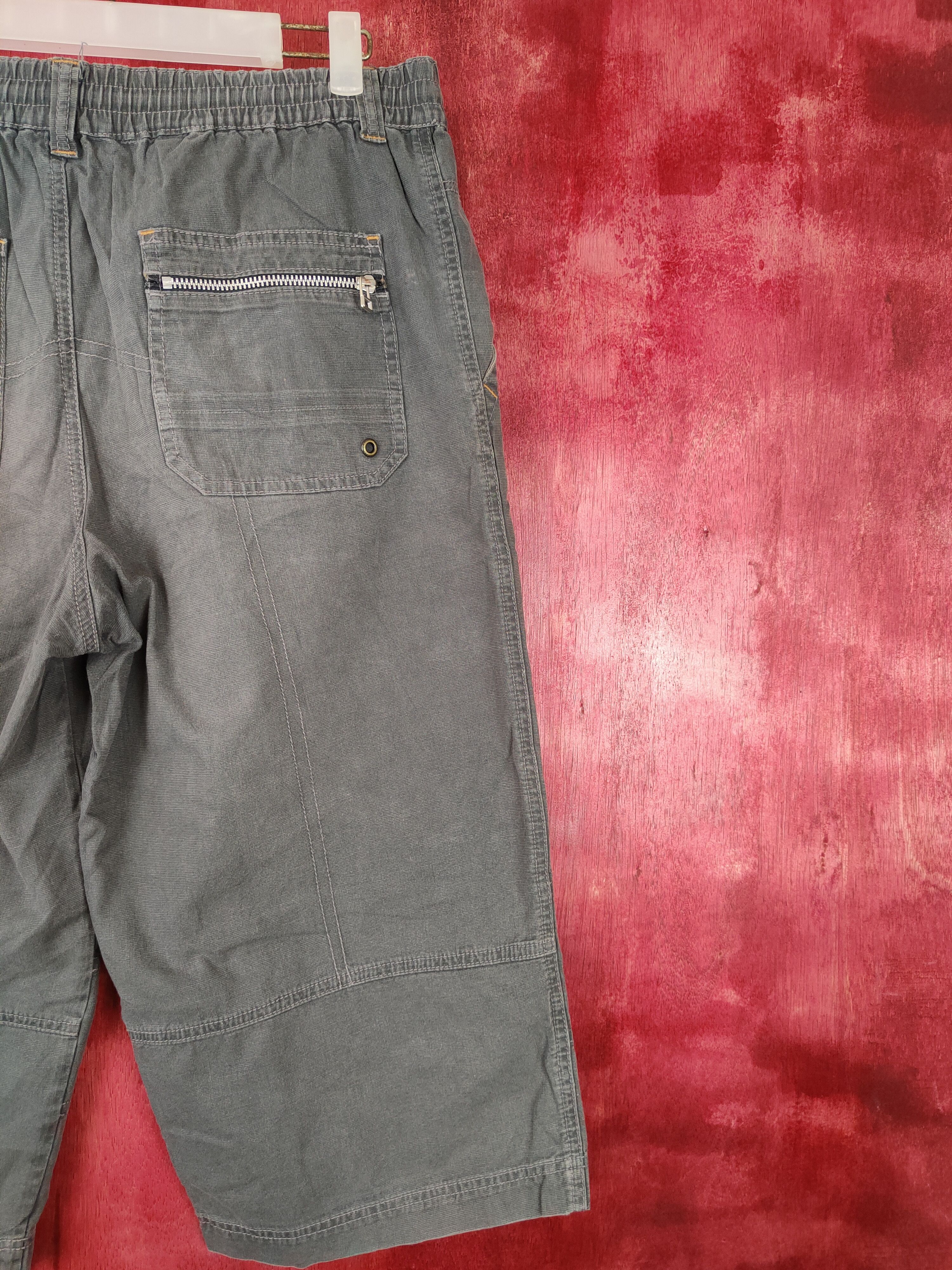 Japanese Brand Blue Cross skull Gray Multi Pocket Short Pants #5304 Size US 32 / EU 48 - 9 Thumbnail