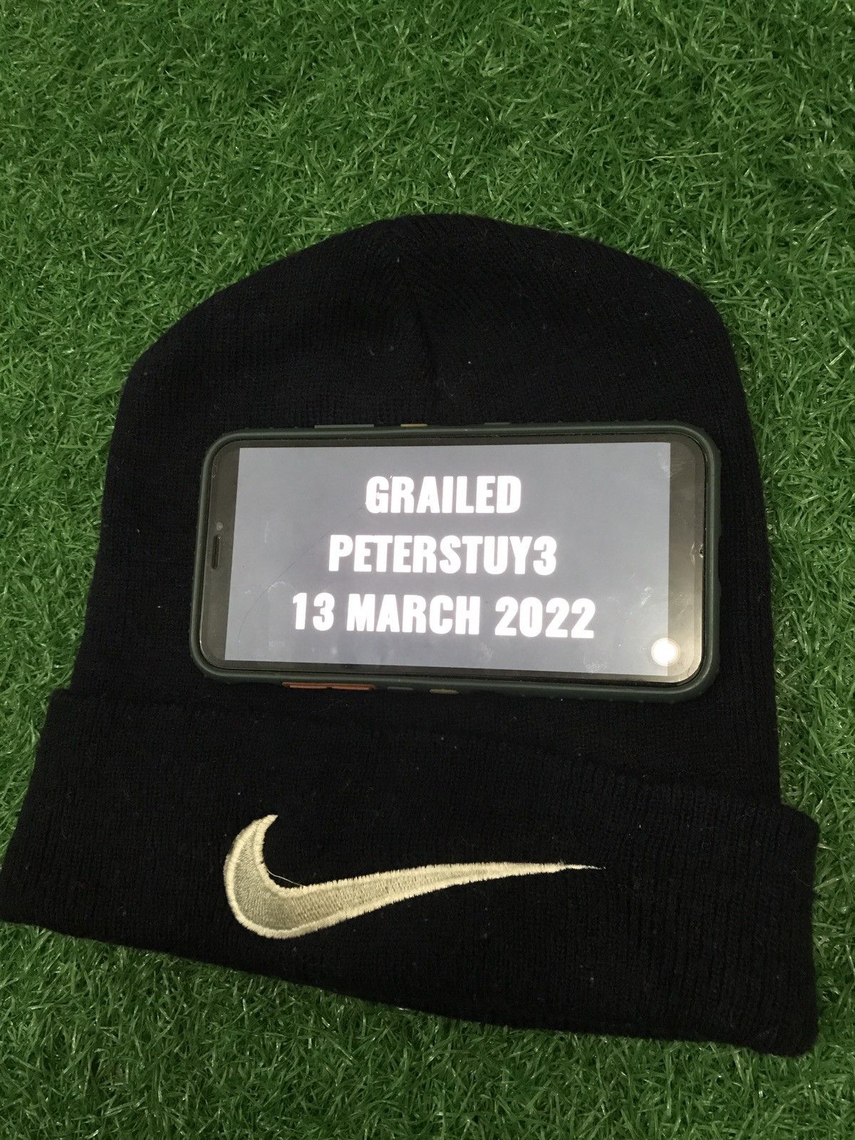 Nike Vintage Nike swoosh logo Beanie Size ONE SIZE - 5 Thumbnail