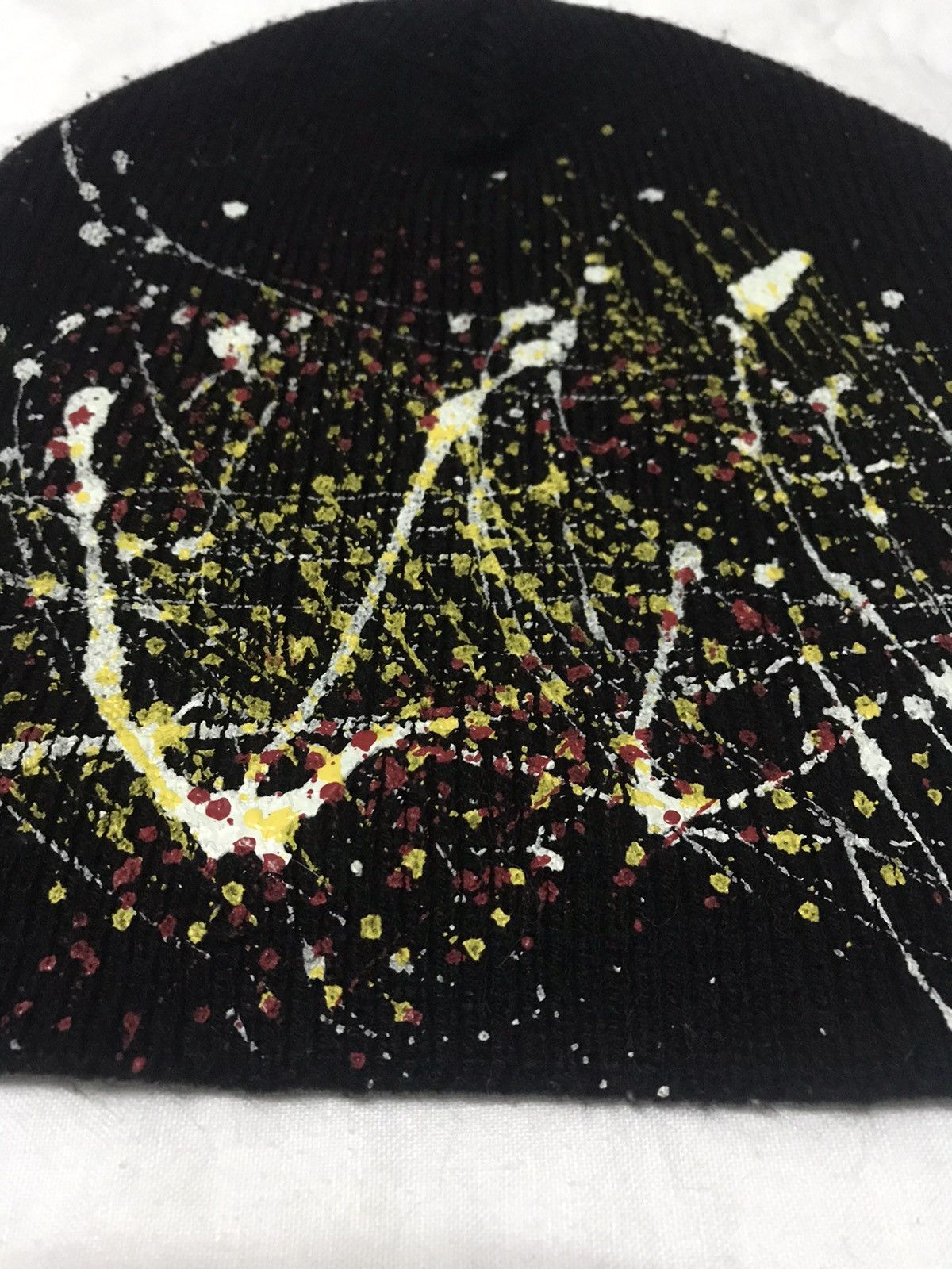 Vintage Vintage Paint splash beanie nice design Size ONE SIZE - 3 Thumbnail