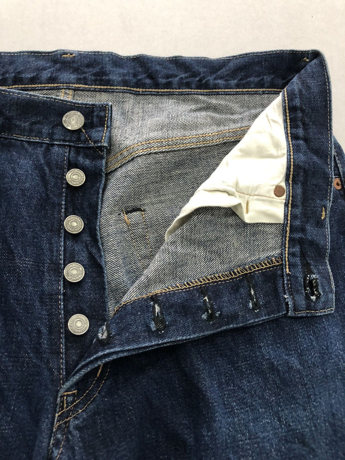 Johnbull Vintage 90’s John Bull Selvedge Donut Button Denim Size US 34 / EU 50 - 8 Thumbnail