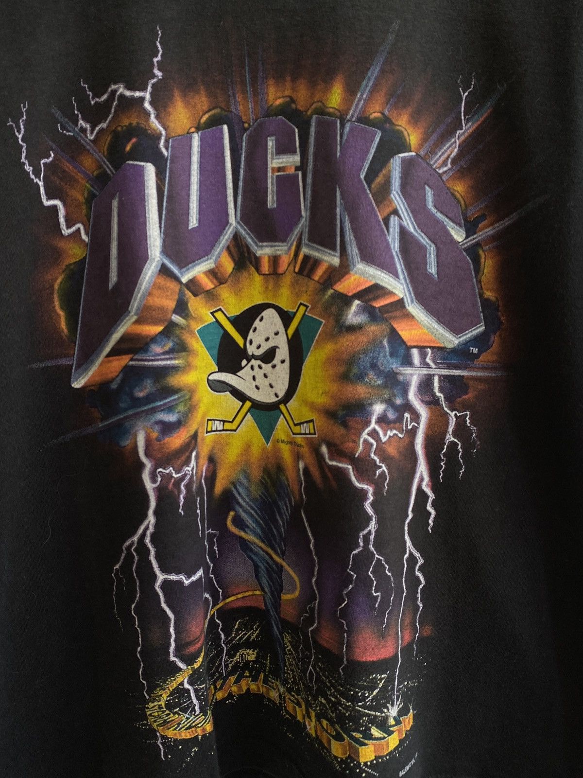 Vintage Rare Vintage Mighty Ducks Hockey T-Shirt Logo NHL 90s Shirt Size US XL / EU 56 / 4 - 3 Thumbnail
