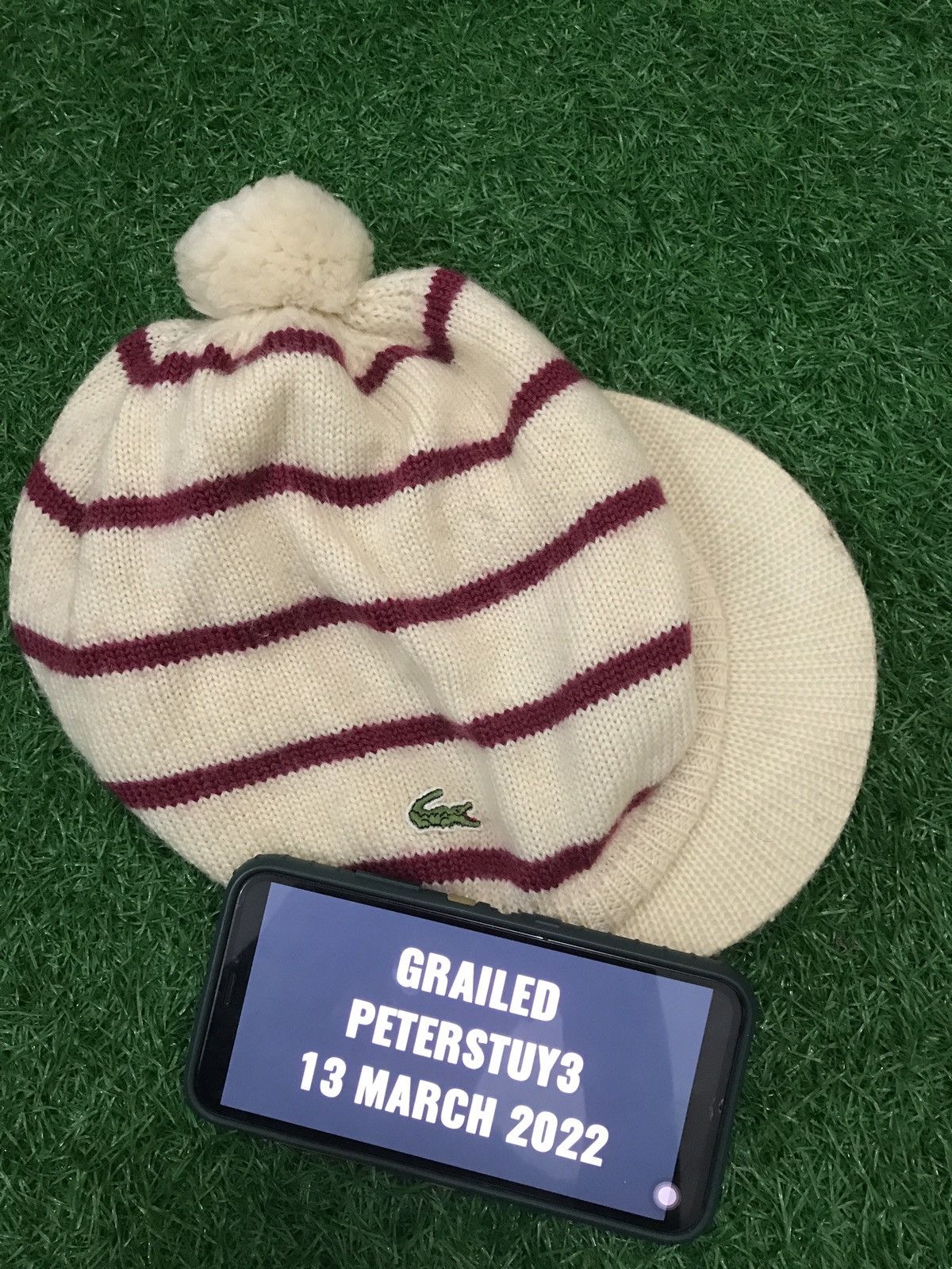 Lacoste Lacoste knit hat nice design Size ONE SIZE - 6 Thumbnail