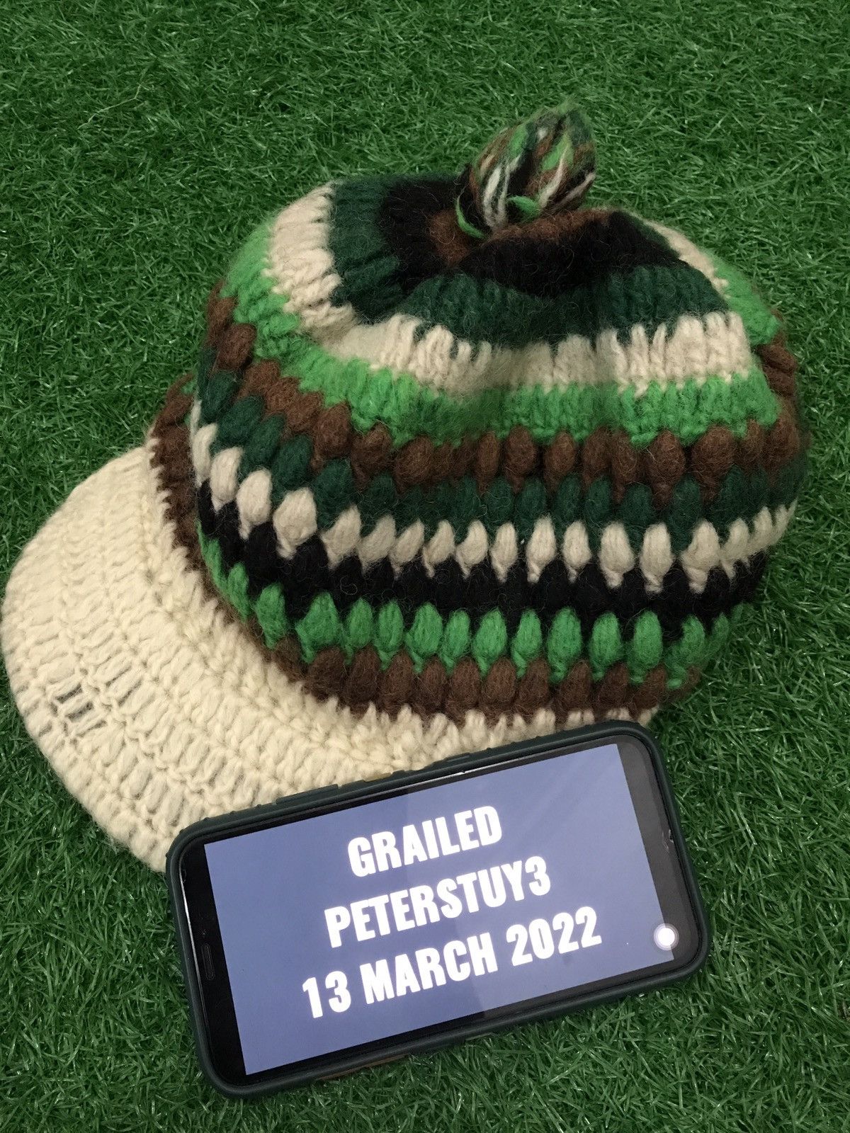 Japanese Brand Snow hat knit nice design Size ONE SIZE - 4 Thumbnail