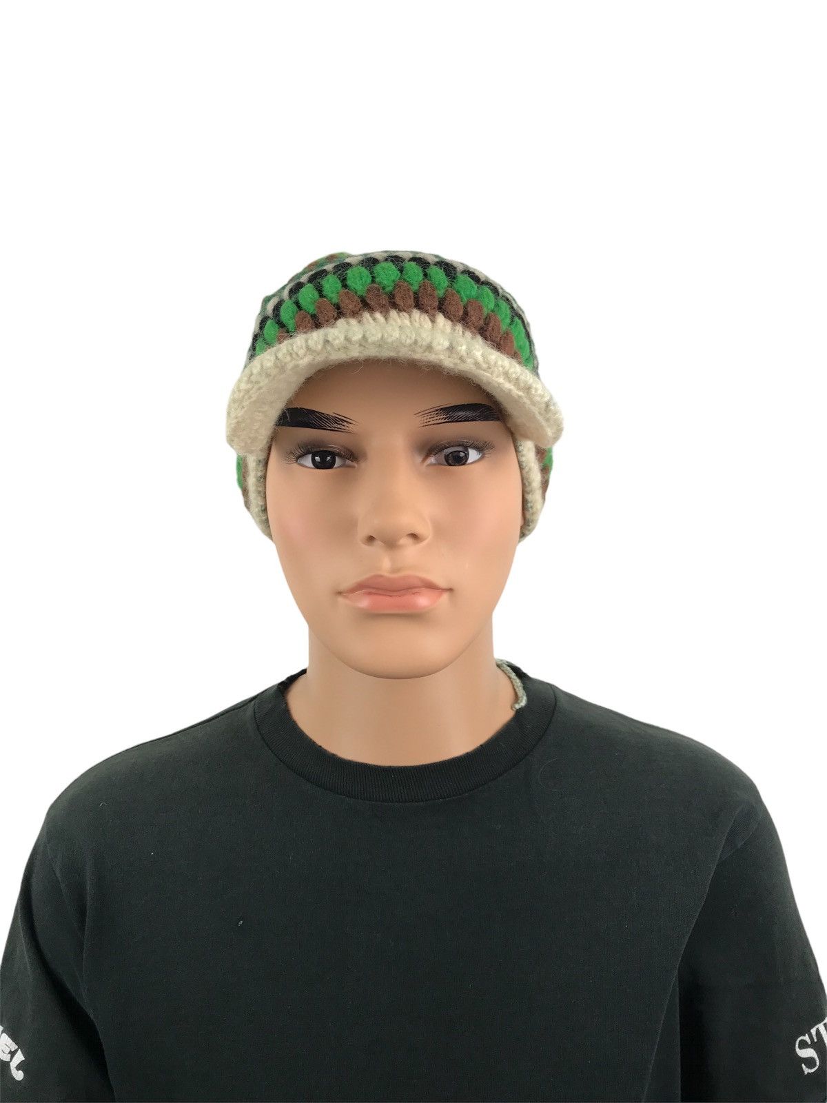 Japanese Brand Snow hat knit nice design Size ONE SIZE - 2 Thumbnail