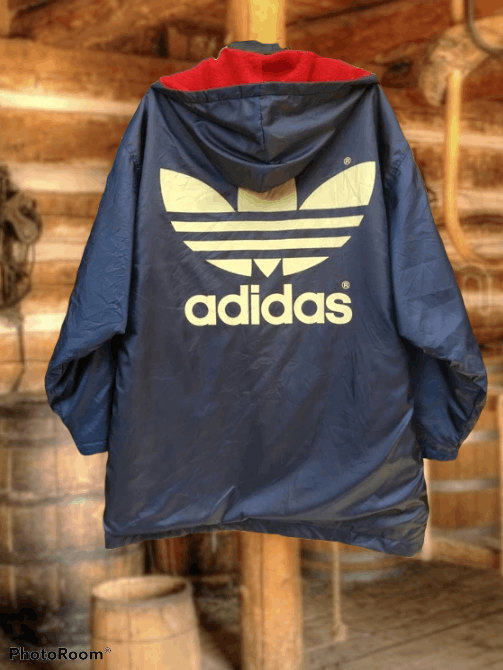 Adidas × Descente × Vintage WINTER SEASON ADIDAS BIG LOGO HOODIE JACKET Size US XL / EU 56 / 4 - 1 Thumbnail