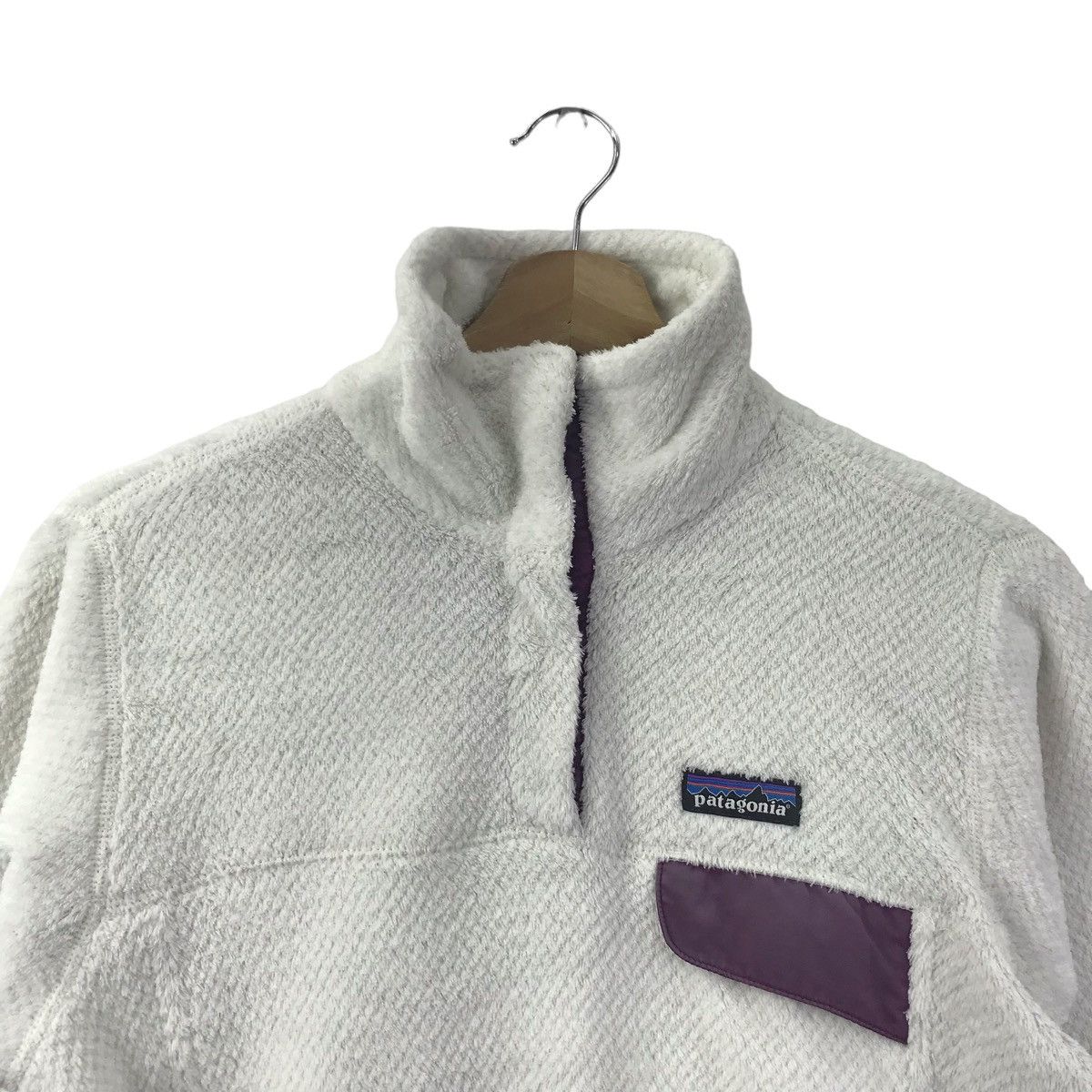 Patagonia Vintage PATAGONIA USA White Retro Sherpa Fleece Sweater Size US S / EU 44-46 / 1 - 2 Thumbnail
