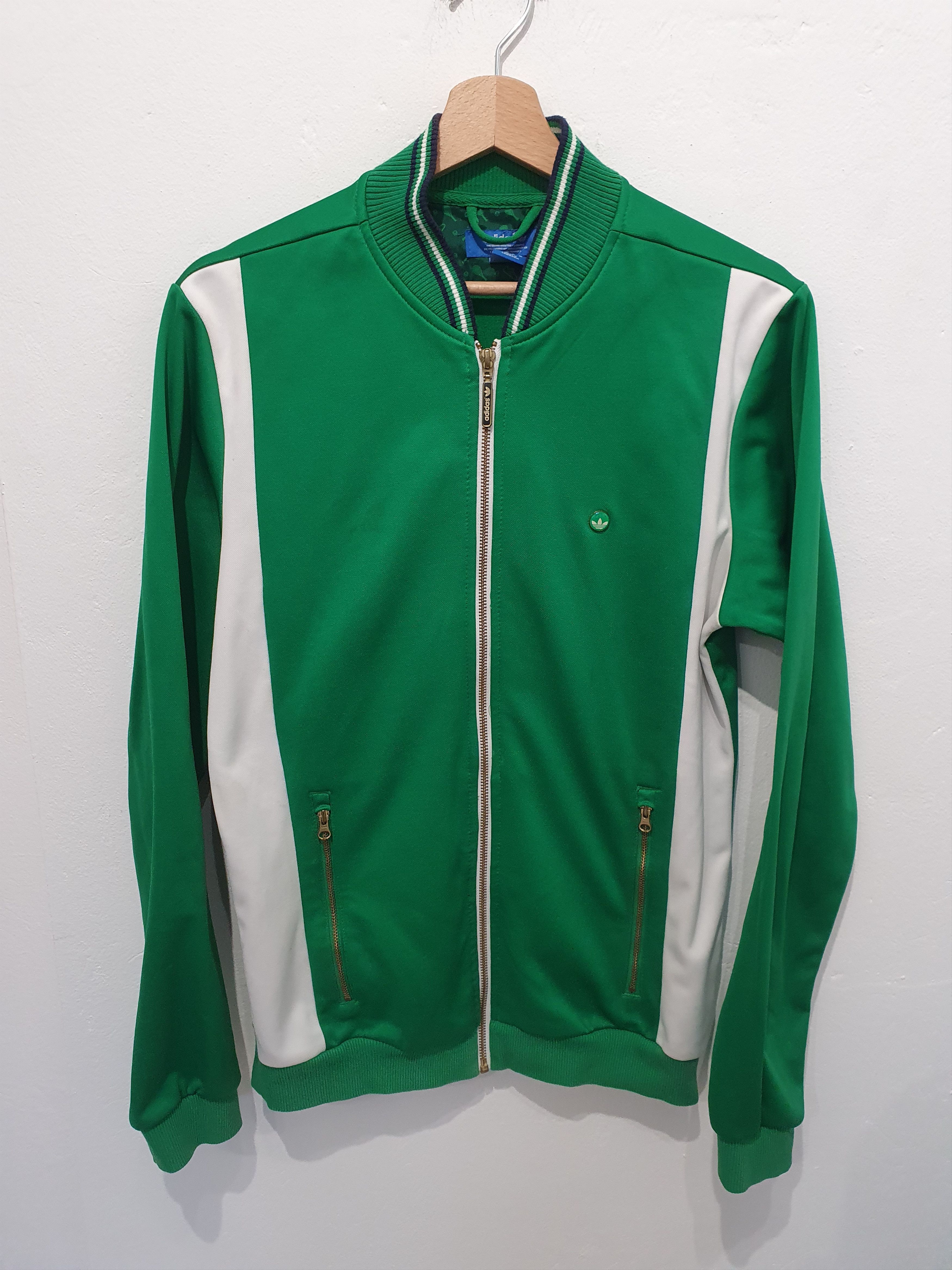 image of Adidas Stan Smith Size S M Trackjacket Tracksuit in Green, Men's