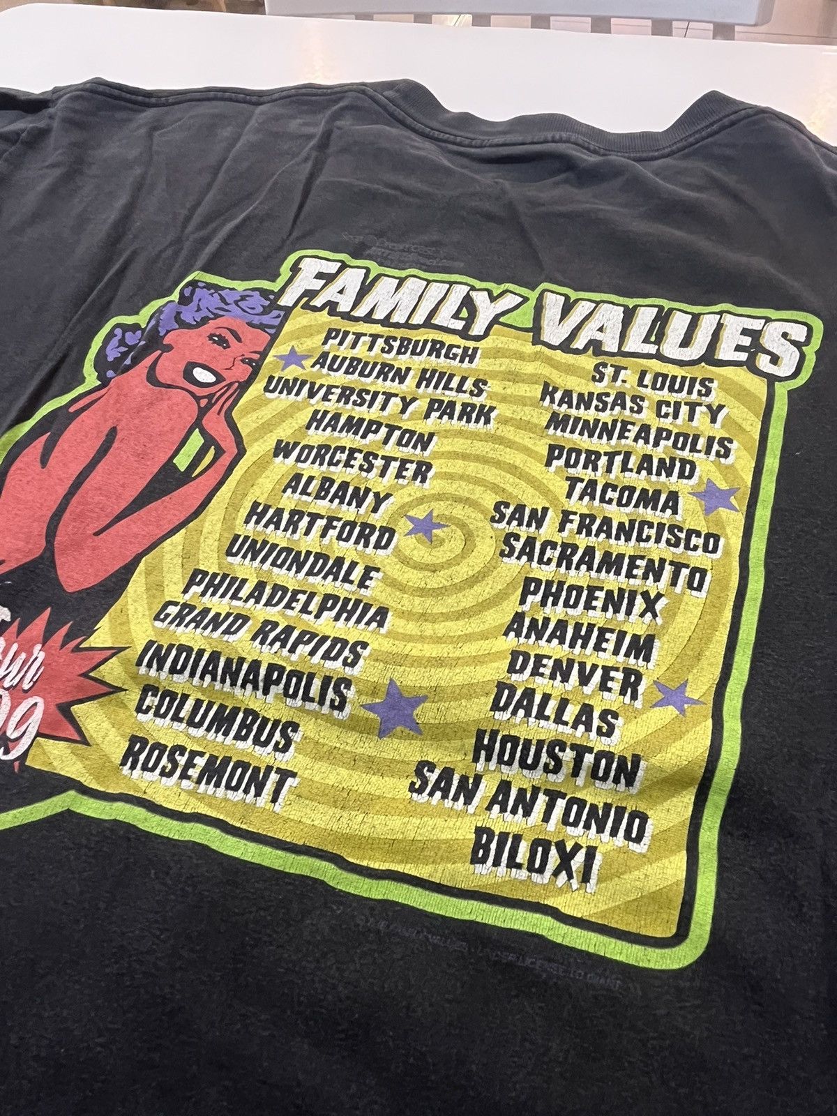 Band Tees Vintage The Family Values 1999 tour T-shirt Size US XL / EU 56 / 4 - 11 Thumbnail