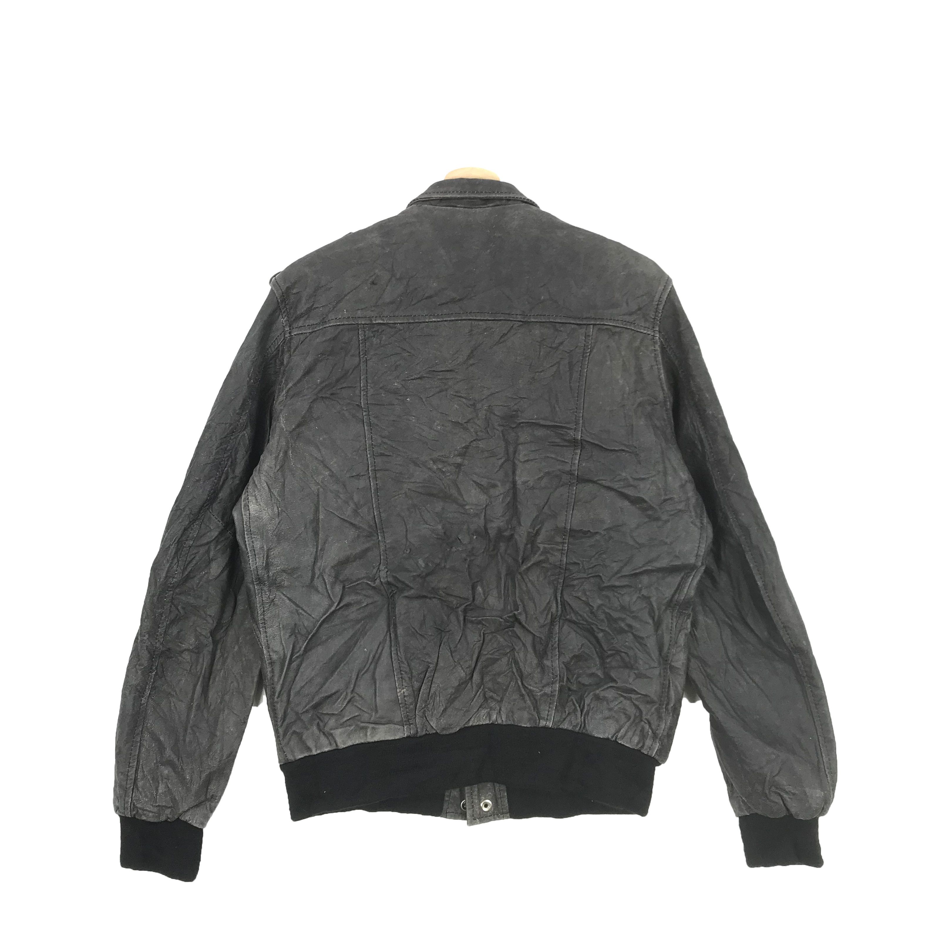 Genuine Leather × Japanese Brand × Vintage Ingente Leather Jacket Japanese Bomber Jacket | BS54526. Size US M / EU 48-50 / 2 - 2 Thumbnail