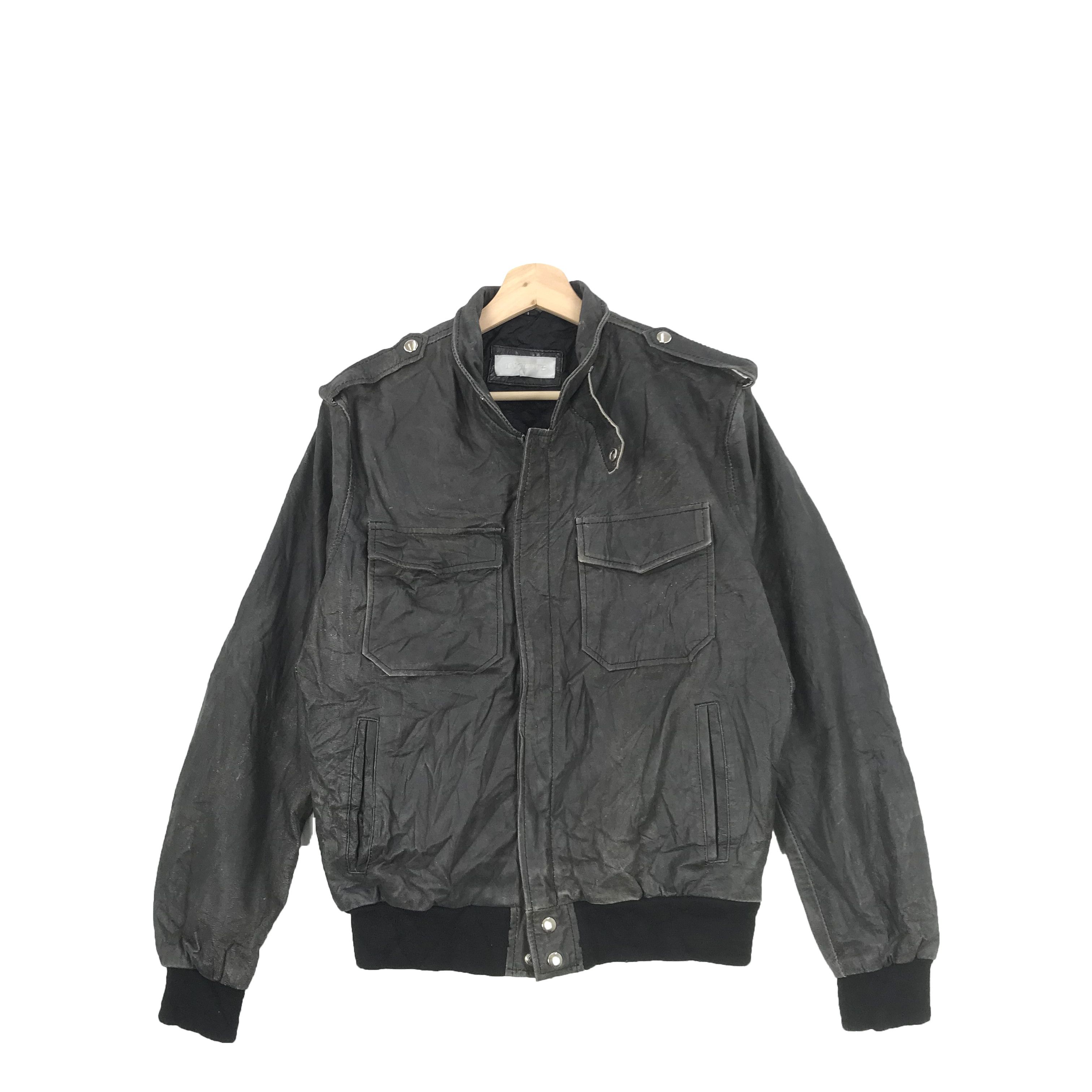 Vintage Ingente Leather Jacket Japanese Bomber Jacket | BS54526. | Grailed