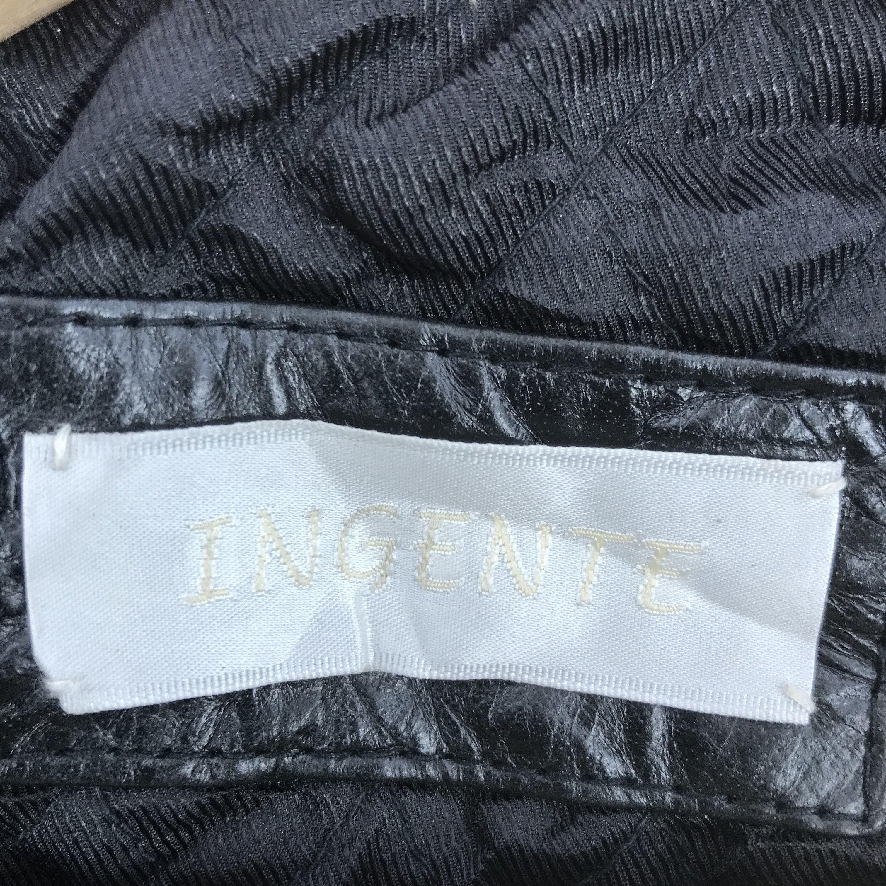 Genuine Leather × Japanese Brand × Vintage Ingente Leather Jacket Japanese Bomber Jacket | BS54526. Size US M / EU 48-50 / 2 - 4 Thumbnail