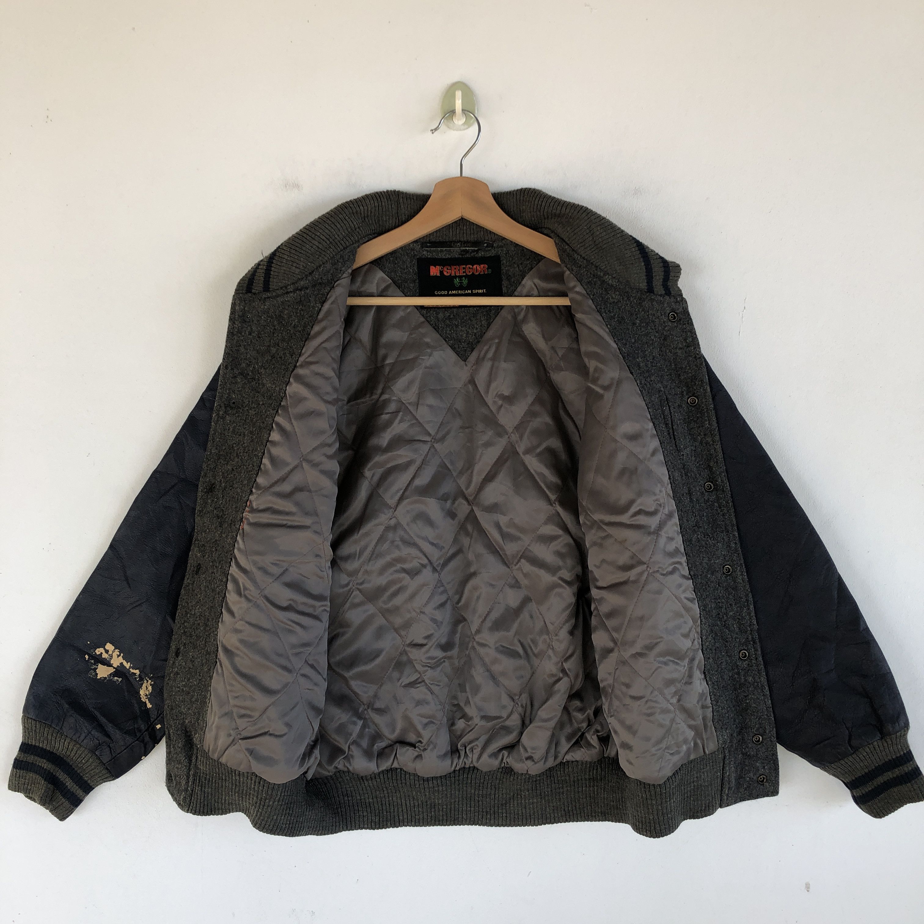 McGregor × Vintage Vintage 80s McGregor Varsity Leather Letterman Wool Jackets Size US L / EU 52-54 / 3 - 9 Thumbnail