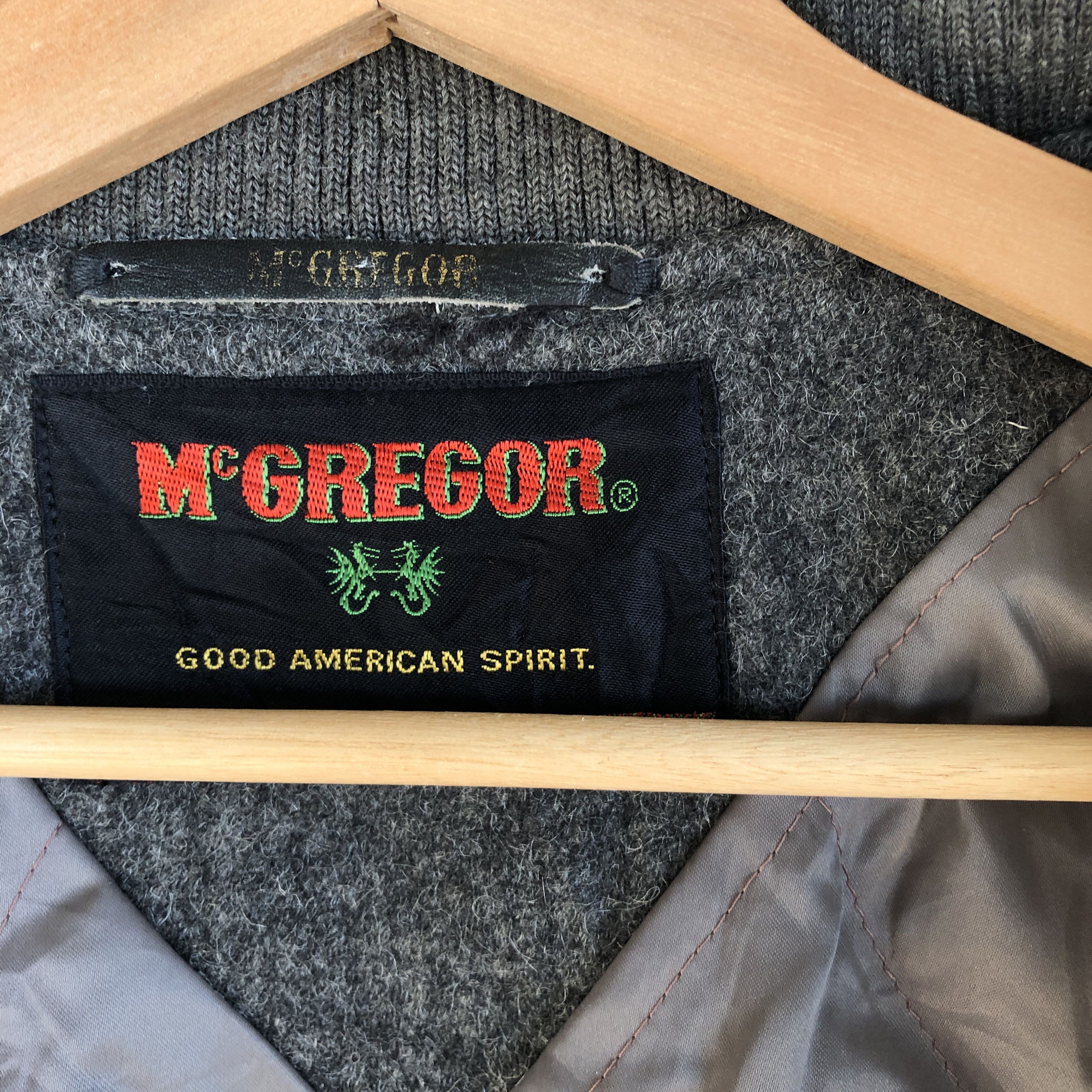 McGregor × Vintage Vintage 80s McGregor Varsity Leather Letterman Wool Jackets Size US L / EU 52-54 / 3 - 10 Thumbnail