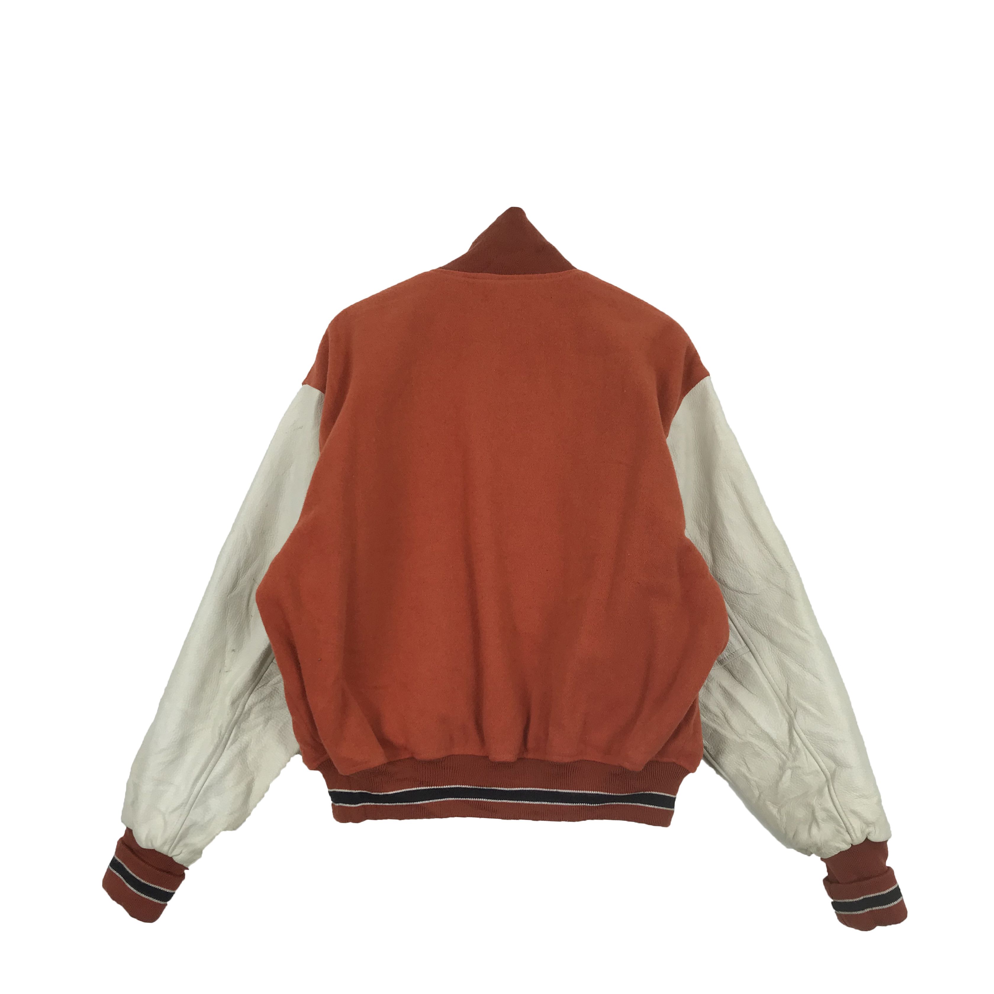 Japanese Brand × Vintage Vintage Soul Break Varsity Jacket Sleeve Leather BS54525. Size US L / EU 52-54 / 3 - 2 Thumbnail