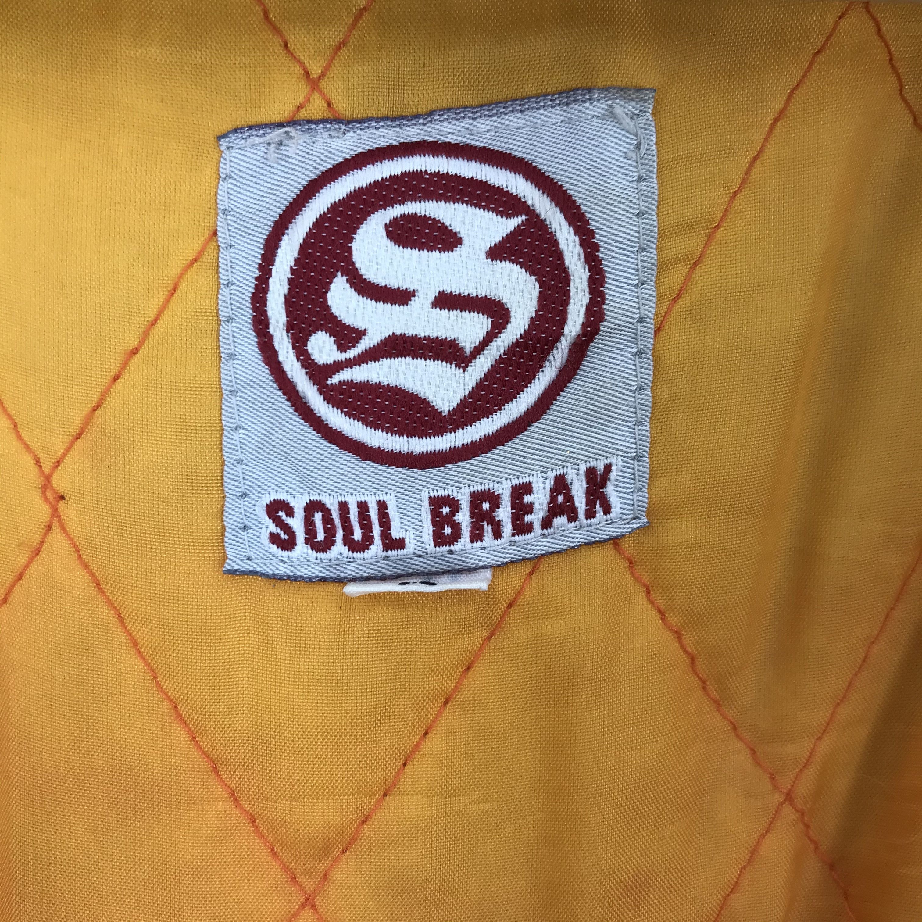 Japanese Brand × Vintage Vintage Soul Break Varsity Jacket Sleeve Leather BS54525. Size US L / EU 52-54 / 3 - 5 Thumbnail