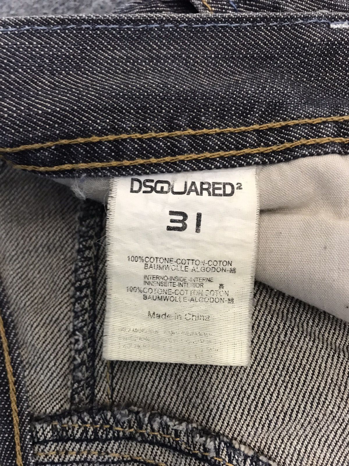 Dsquared2 Italian Designer Dsquared2 Black Denim Jeans Big Pocket Size US 31 - 8 Thumbnail