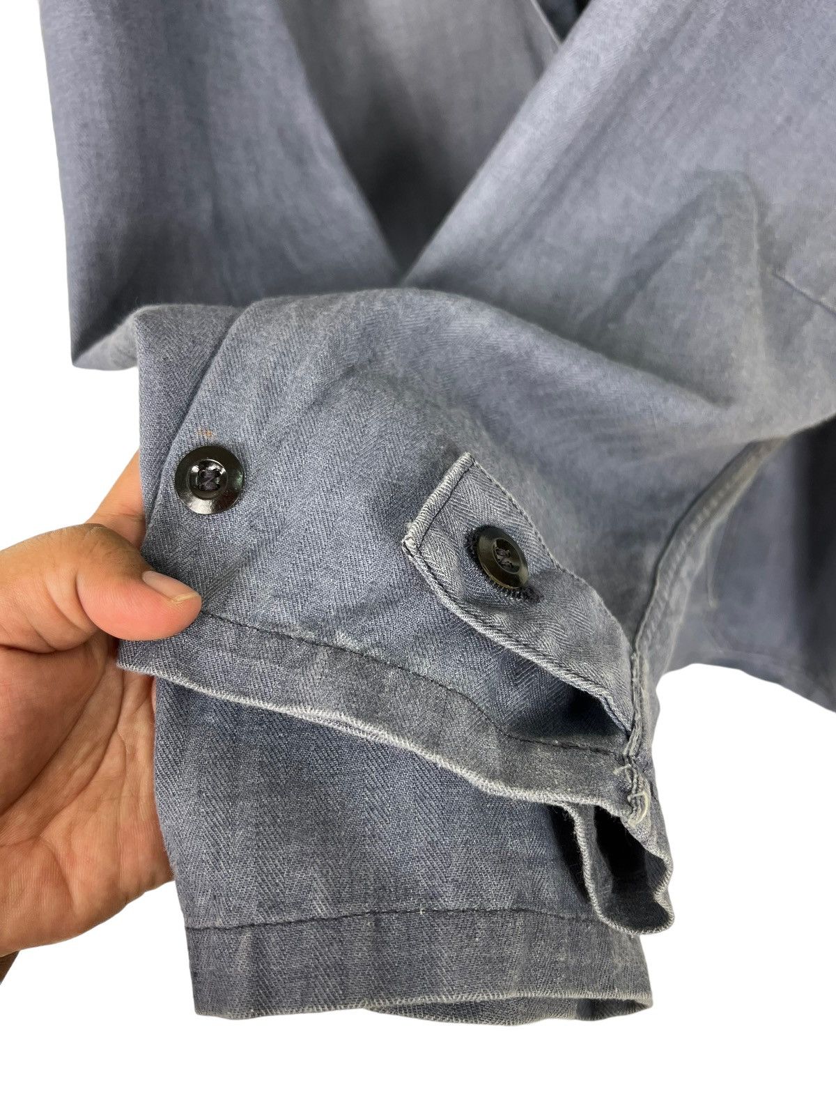 Vintage 🔥 VINTAGE FRENCH HARRINGBONE TWILL WORKER CHORE JACKET Size US L / EU 52-54 / 3 - 7 Thumbnail