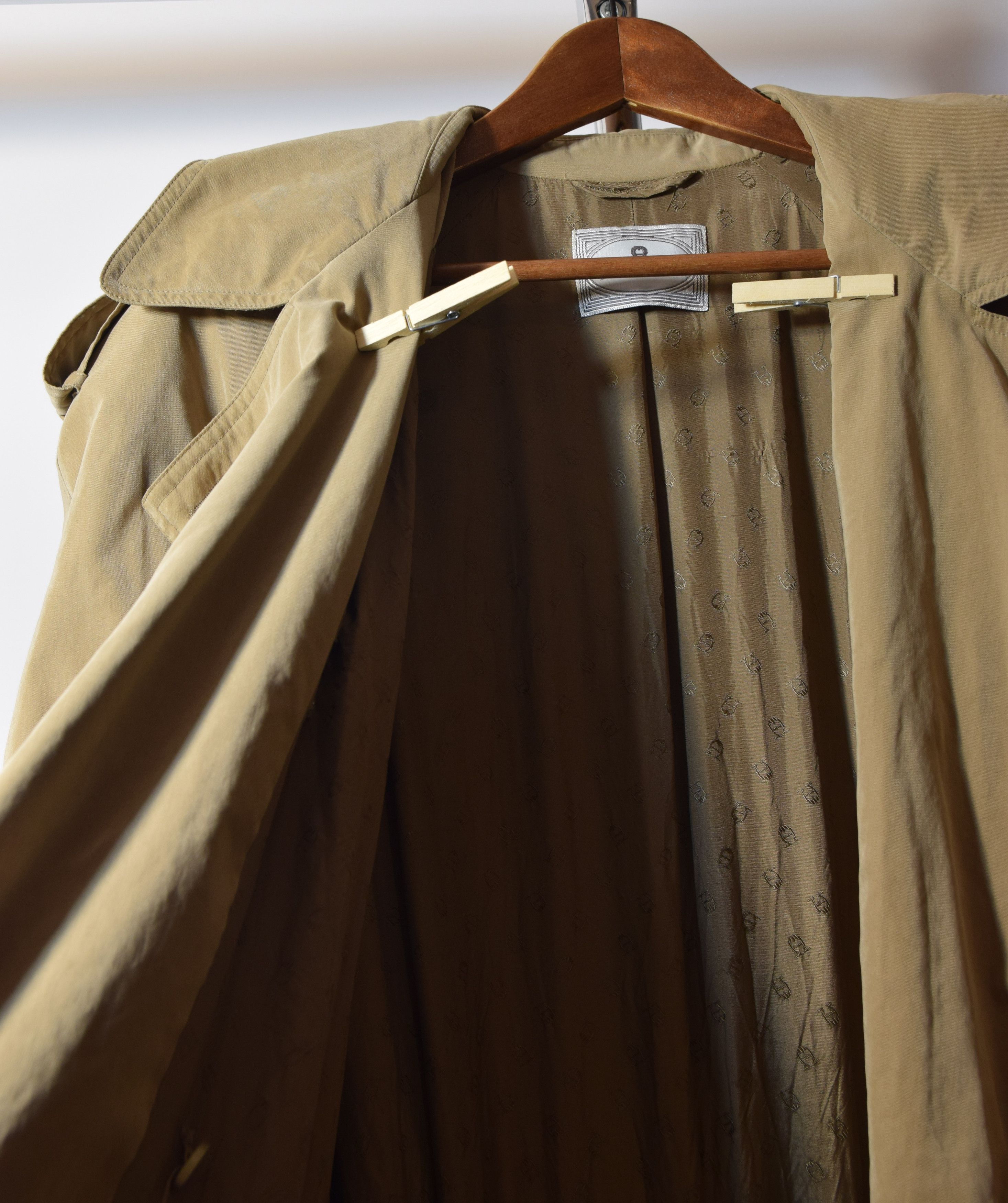Aigner × Vintage 90s Etienne Aigner Trench Coat vintage DOUBLE BREASTEAD Size M / US 6-8 / IT 42-44 - 7 Thumbnail