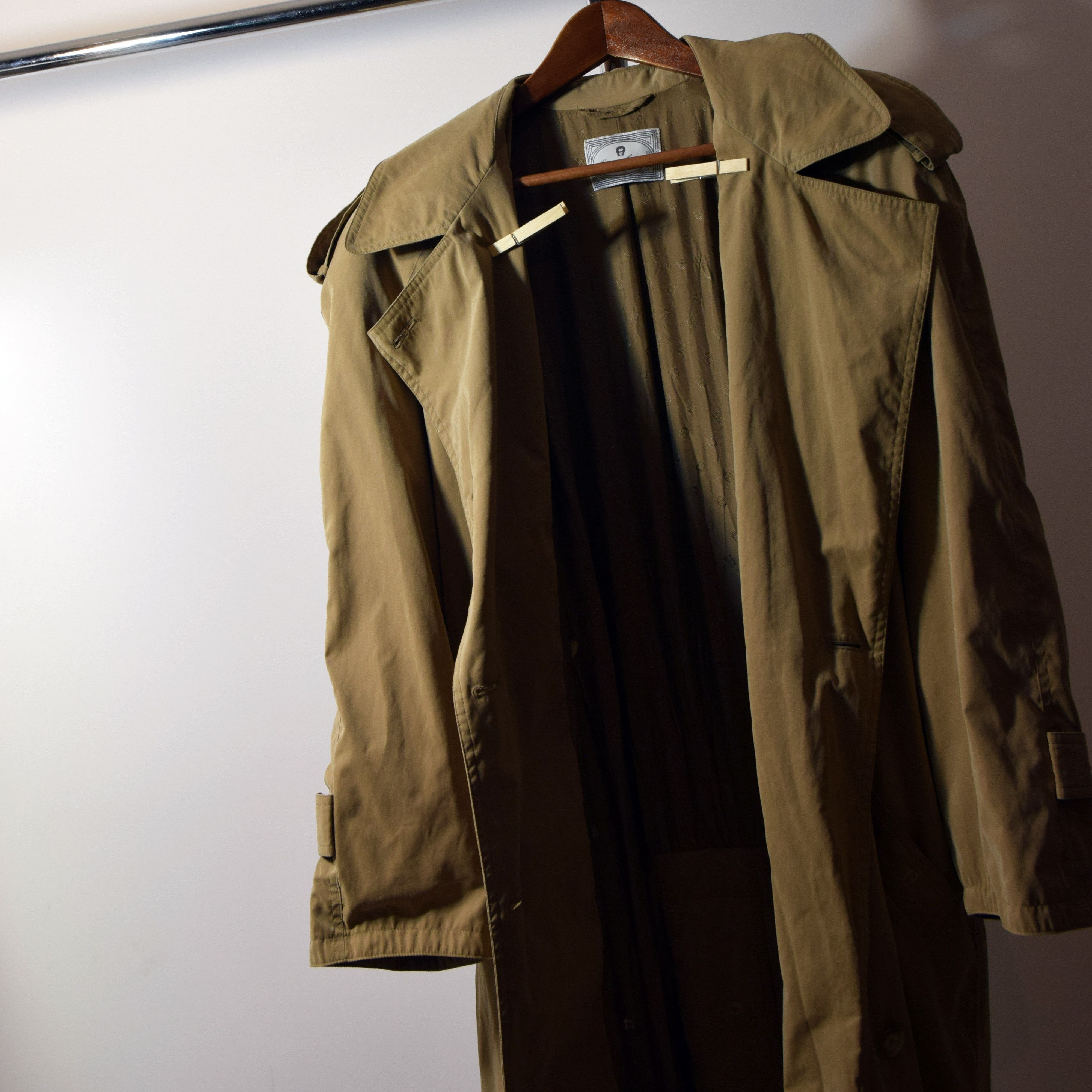 Aigner × Vintage 90s Etienne Aigner Trench Coat vintage DOUBLE BREASTEAD Size M / US 6-8 / IT 42-44 - 5 Thumbnail