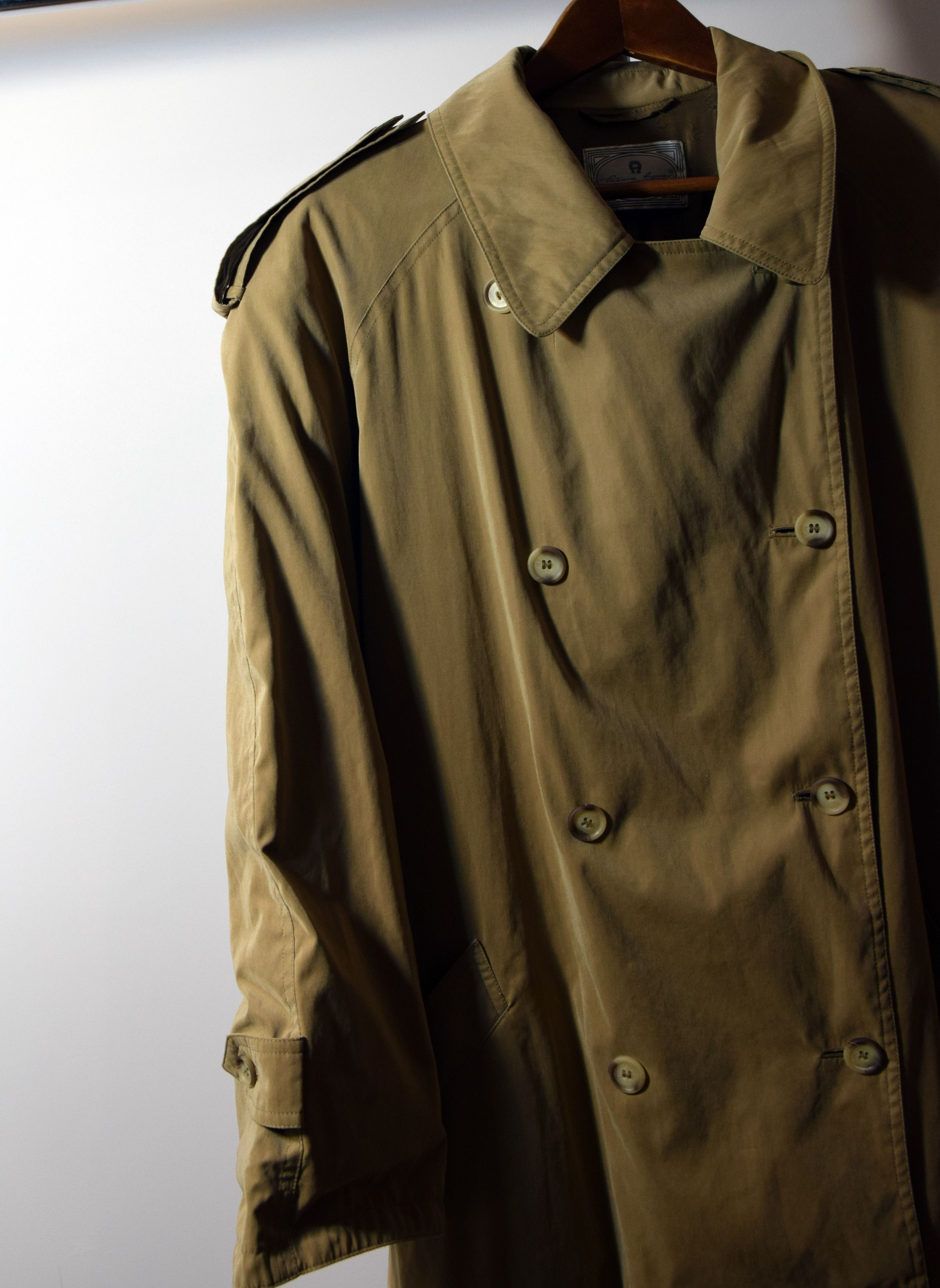 Aigner × Vintage 90s Etienne Aigner Trench Coat vintage DOUBLE BREASTEAD Size M / US 6-8 / IT 42-44 - 2 Thumbnail