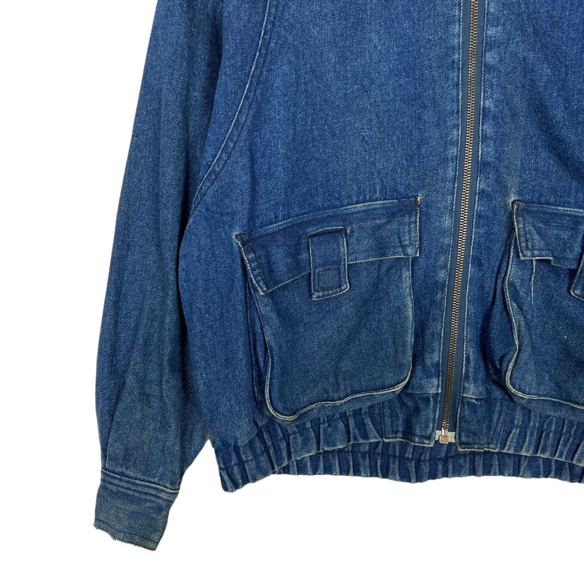 Japanese Brand 🔥 VINTAGE SANZA CLUB CARGO DENIM BOMBER JACKET Size US S / EU 44-46 / 1 - 4 Thumbnail