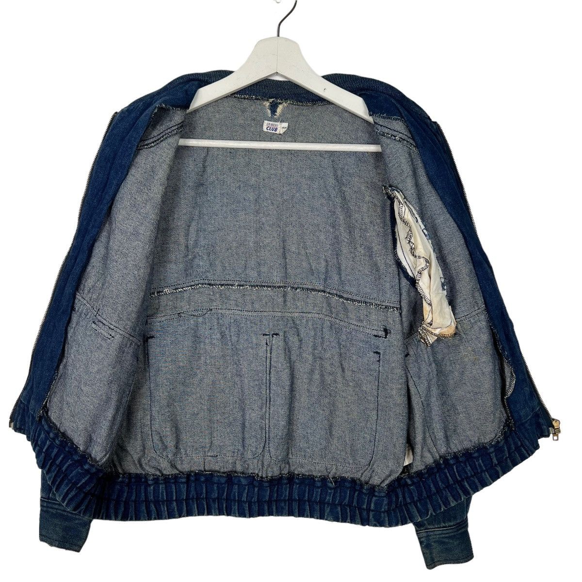 Japanese Brand 🔥 VINTAGE SANZA CLUB CARGO DENIM BOMBER JACKET Size US S / EU 44-46 / 1 - 7 Thumbnail