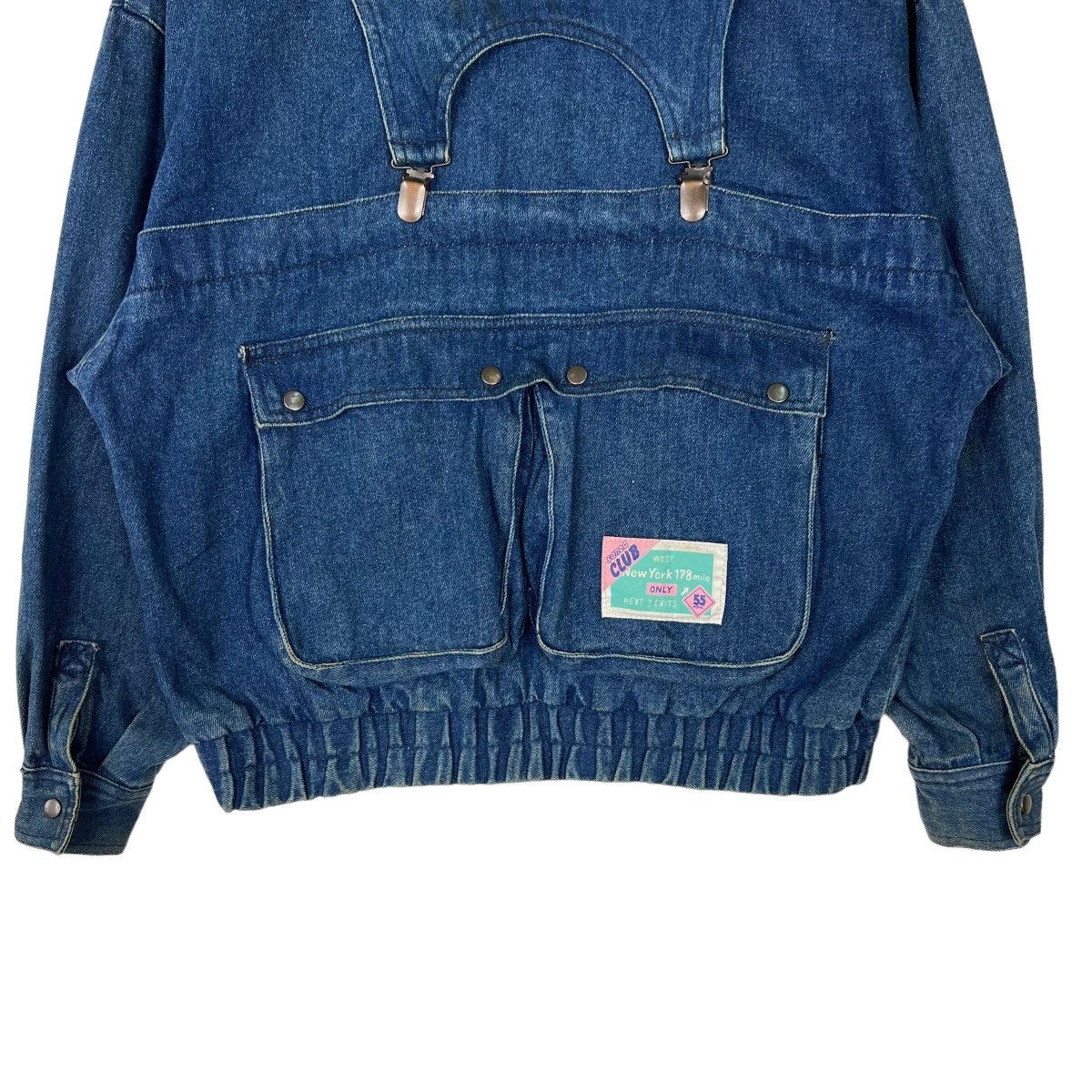 Japanese Brand 🔥 VINTAGE SANZA CLUB CARGO DENIM BOMBER JACKET Size US S / EU 44-46 / 1 - 5 Thumbnail